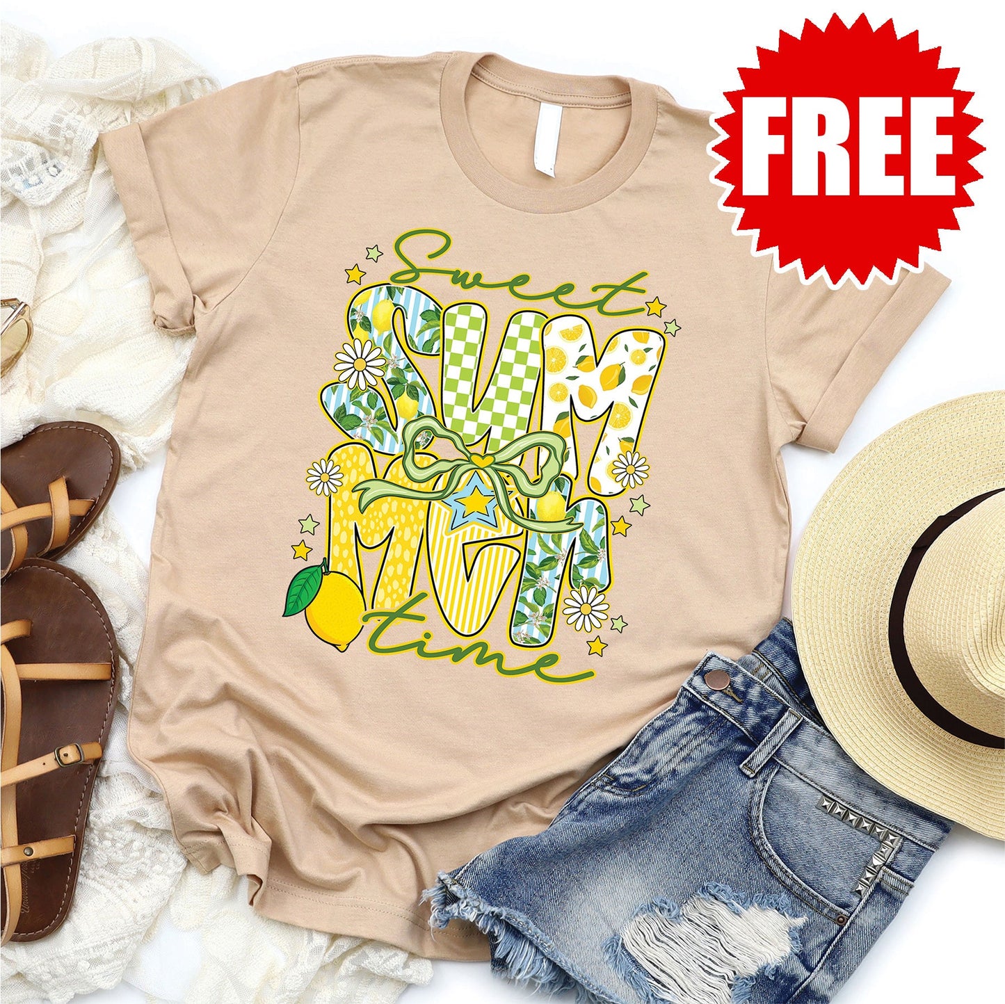 Sweet Summer Tee - Heather Beach - 0