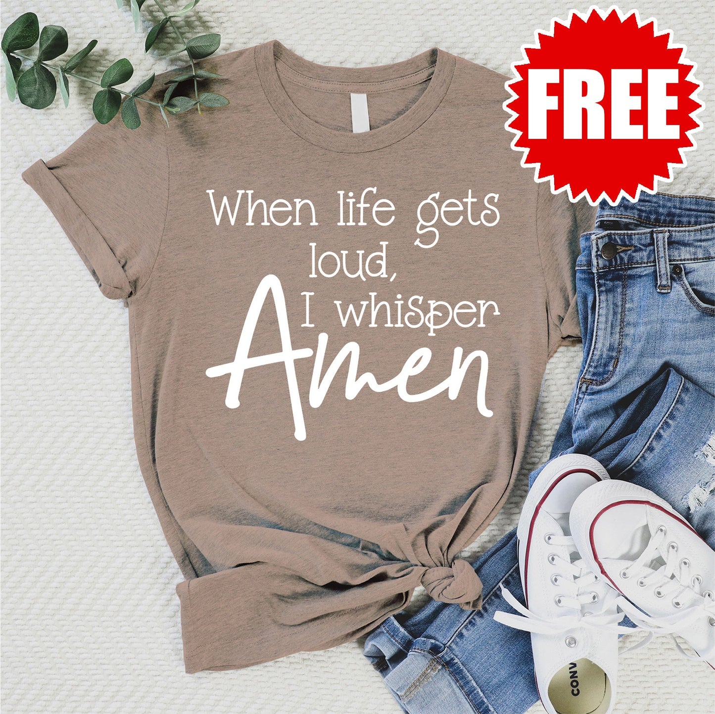 When Life Gets Loud Tee - Heather Atmosphere - 0