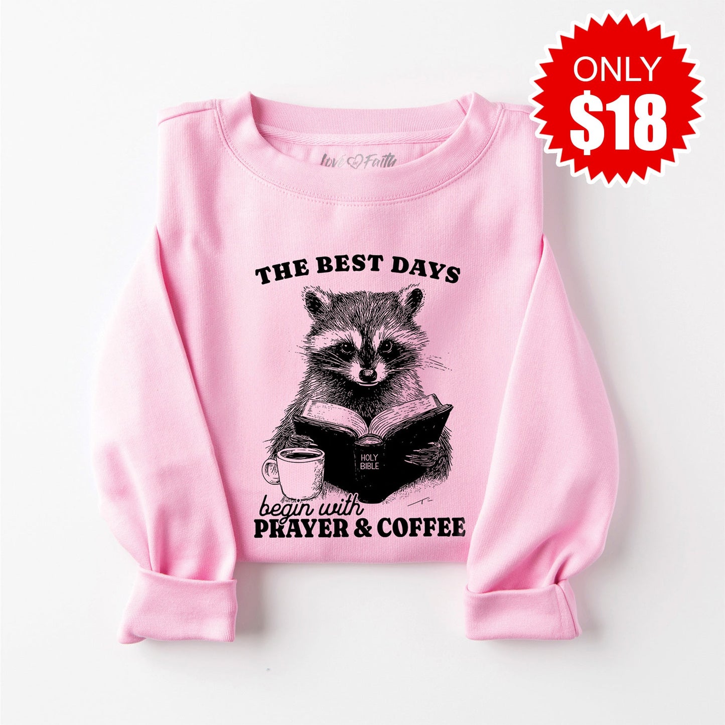 The Best Days Sweatshirt - Heather Bubble Gum - 18
