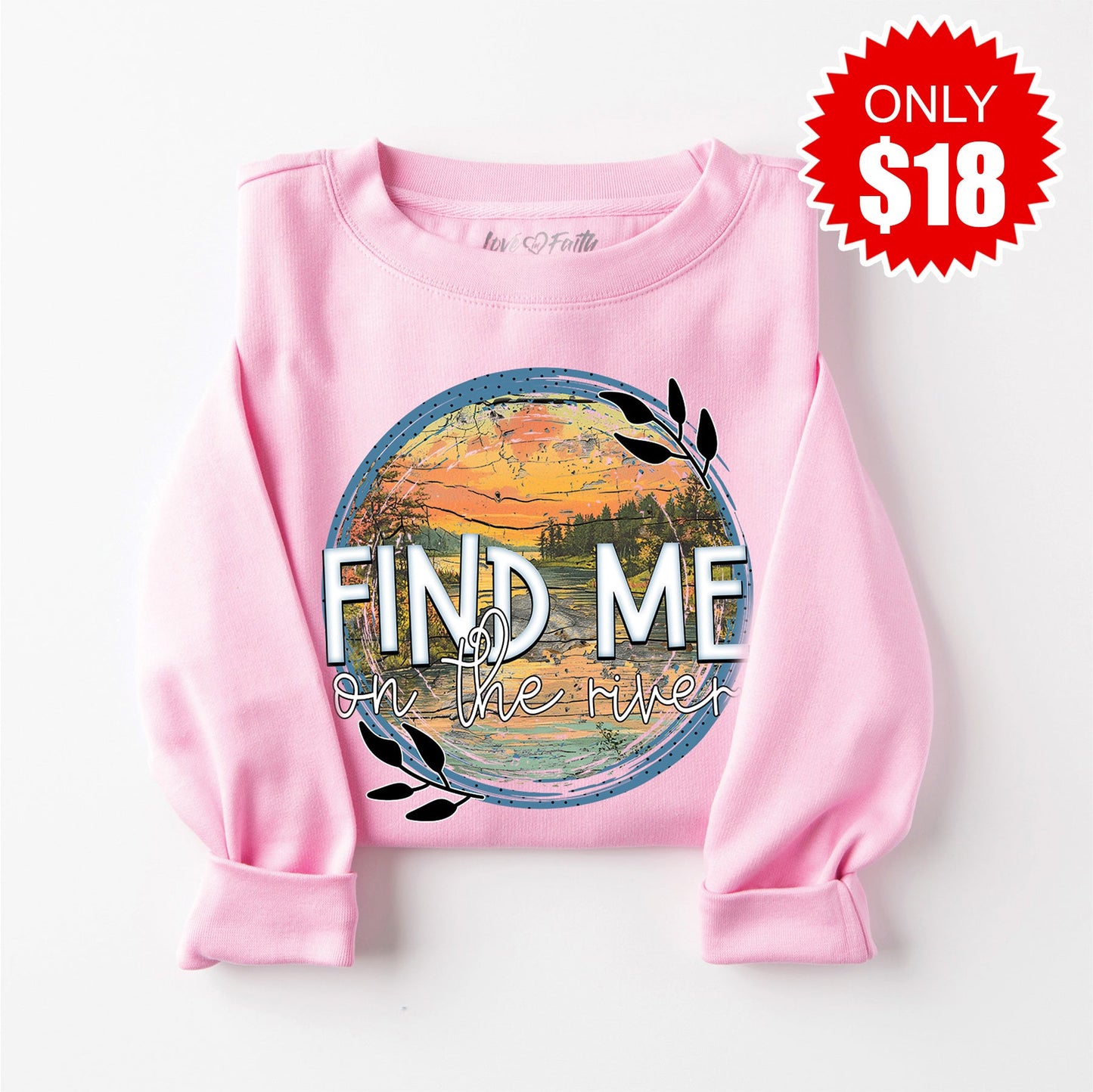 Find Me Sweatshirt - Heather Bubble Gum - 18