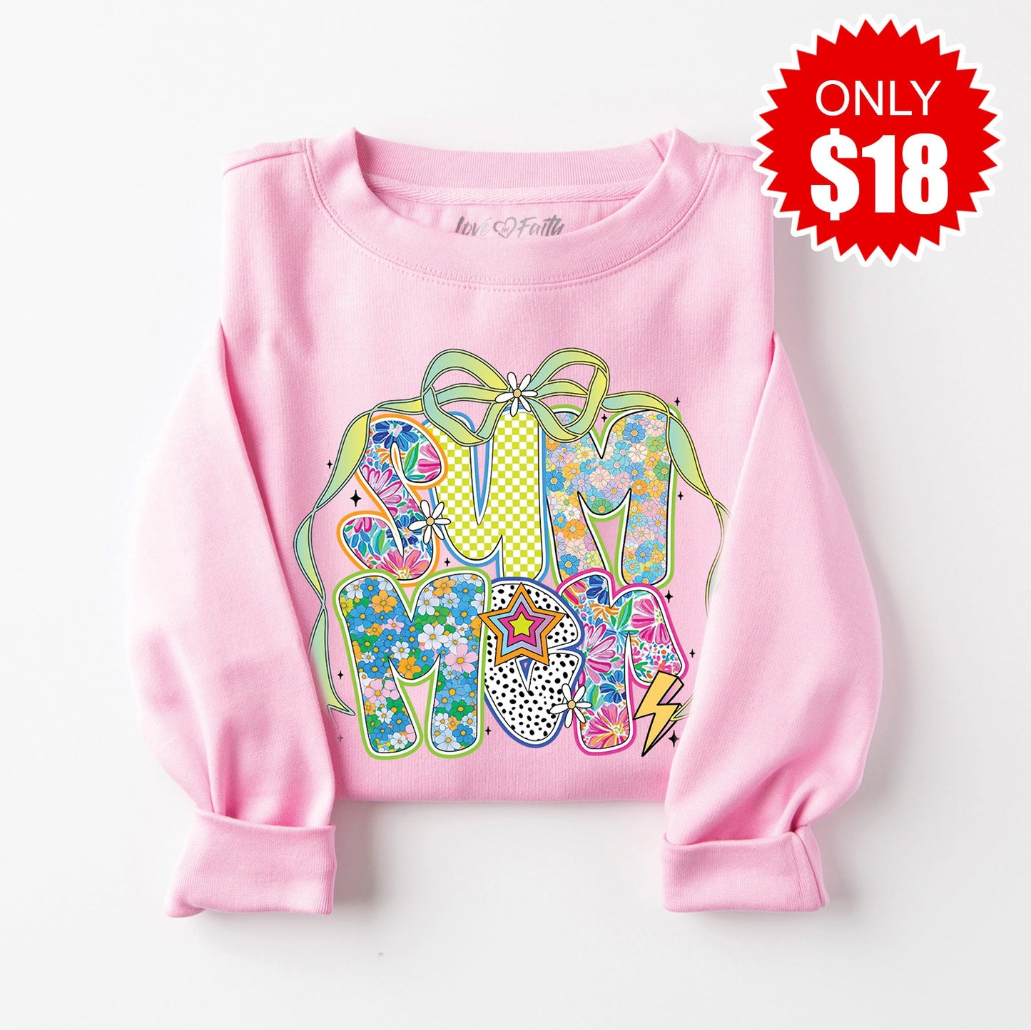 Summer 2 Sweatshirt - Heather Bubble Gum - 18