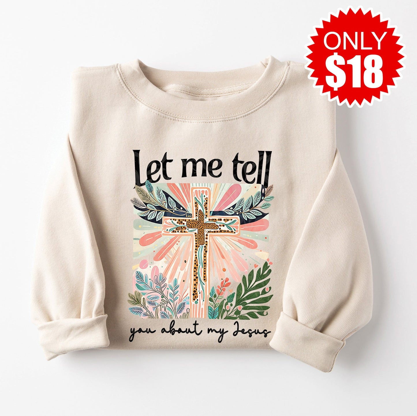 Let Me Tell You Crewneck Sweatshirt - Heather Dust