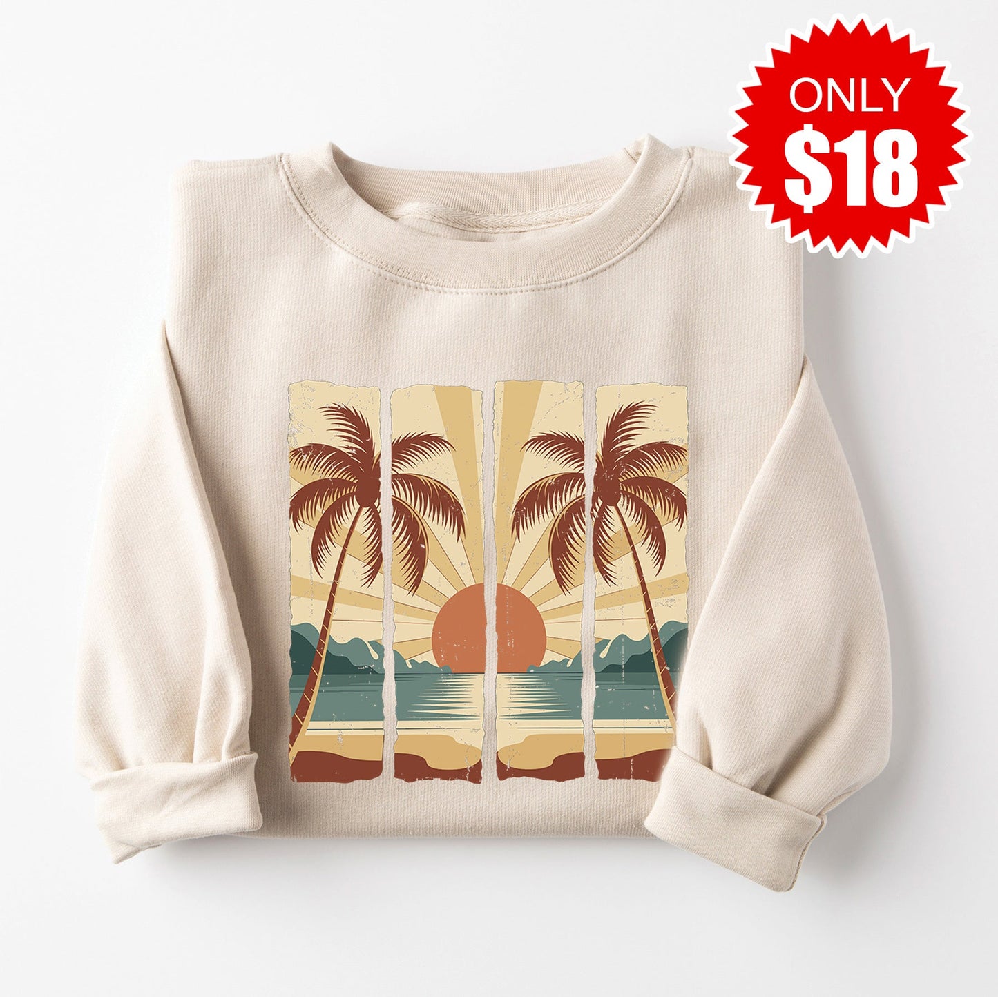 Sunset Sweatshirt - Heather Dust - 18