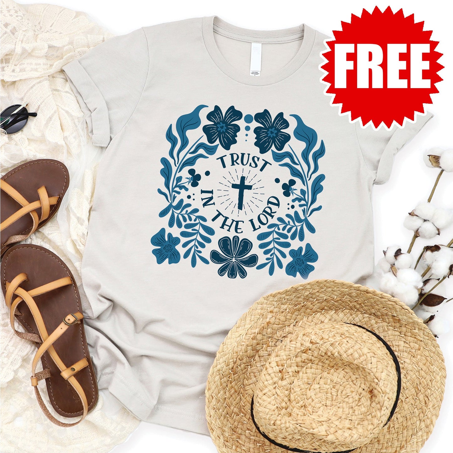 Trust In The Lord Tee - Heather Dust Style001