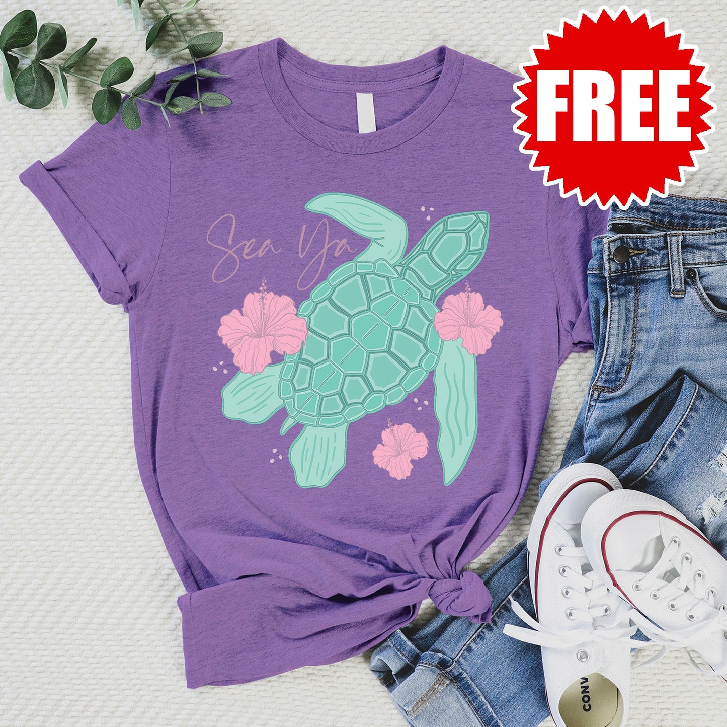 Sea Ya Tee - Heather Grape - 0
