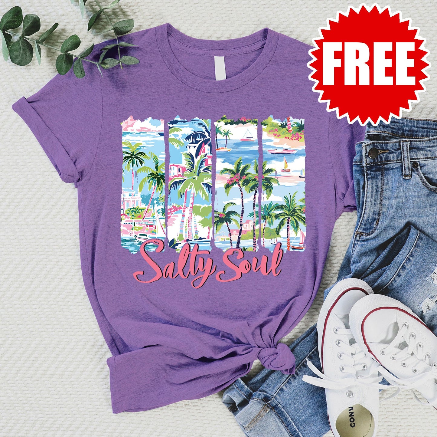 Salty Soul Beach Tee - 0