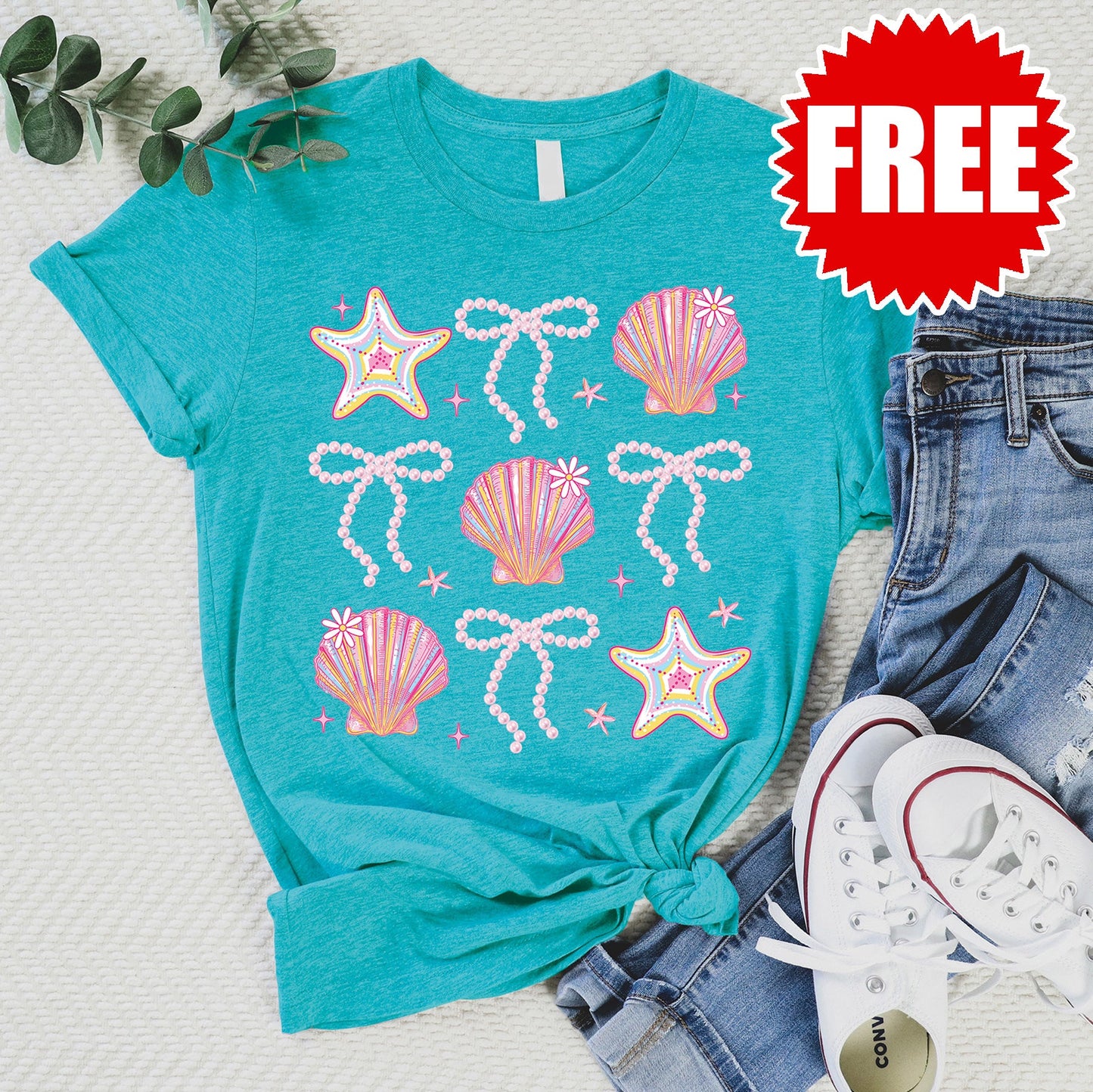 Shells and Ribbons Tee - Heather Jade - 0
