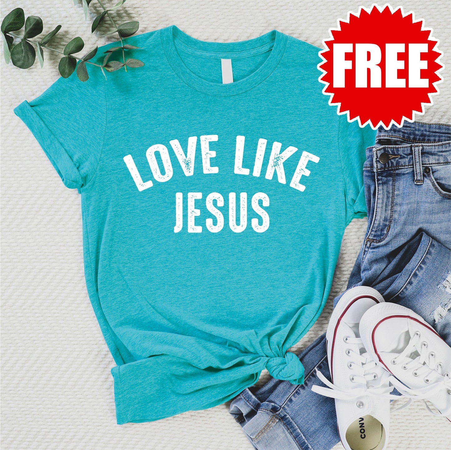 Love Like Jesus Tee - Heather Jade - 0