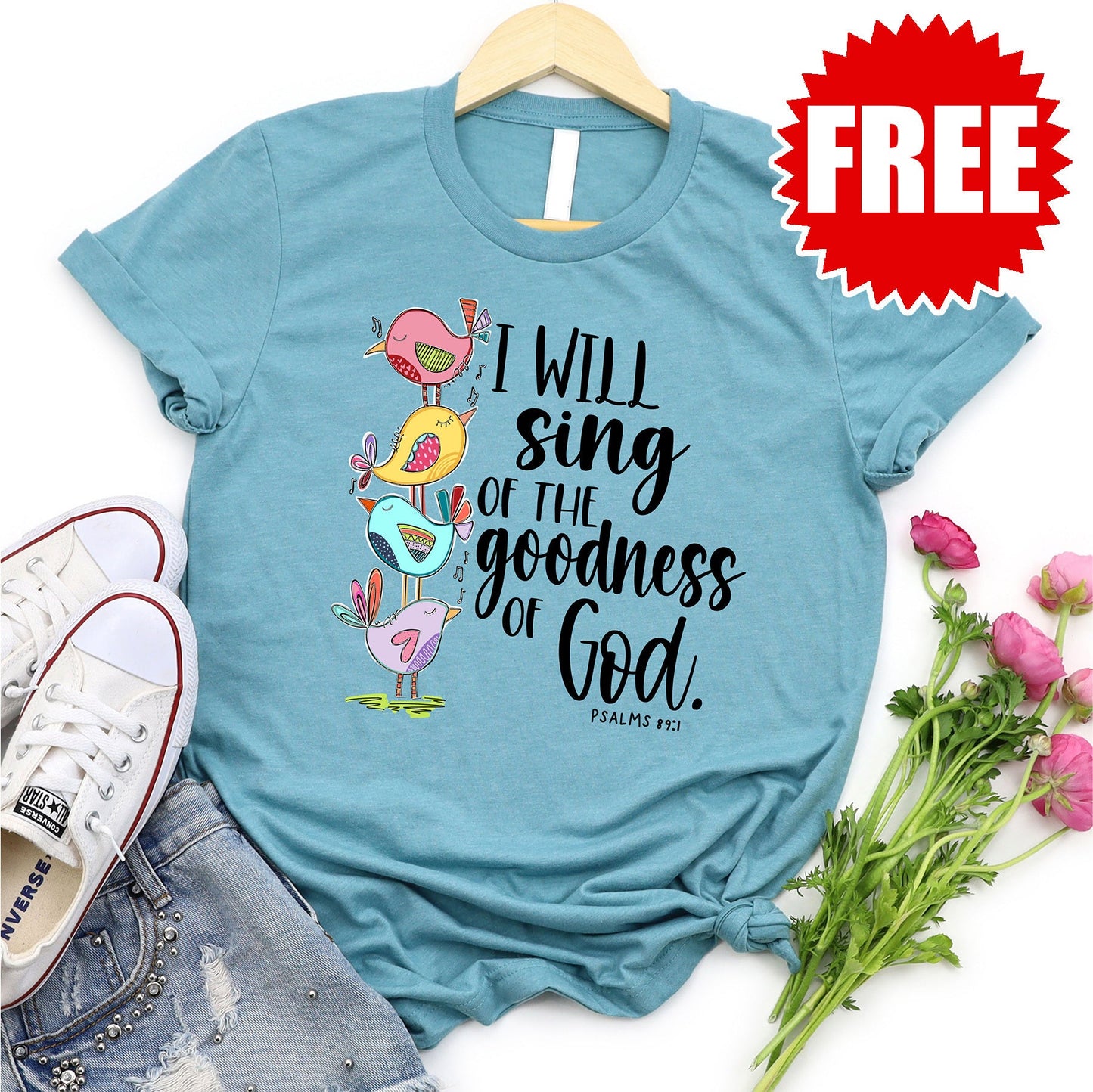 I Will Sing Of The Goodness Of God Tee - 0
