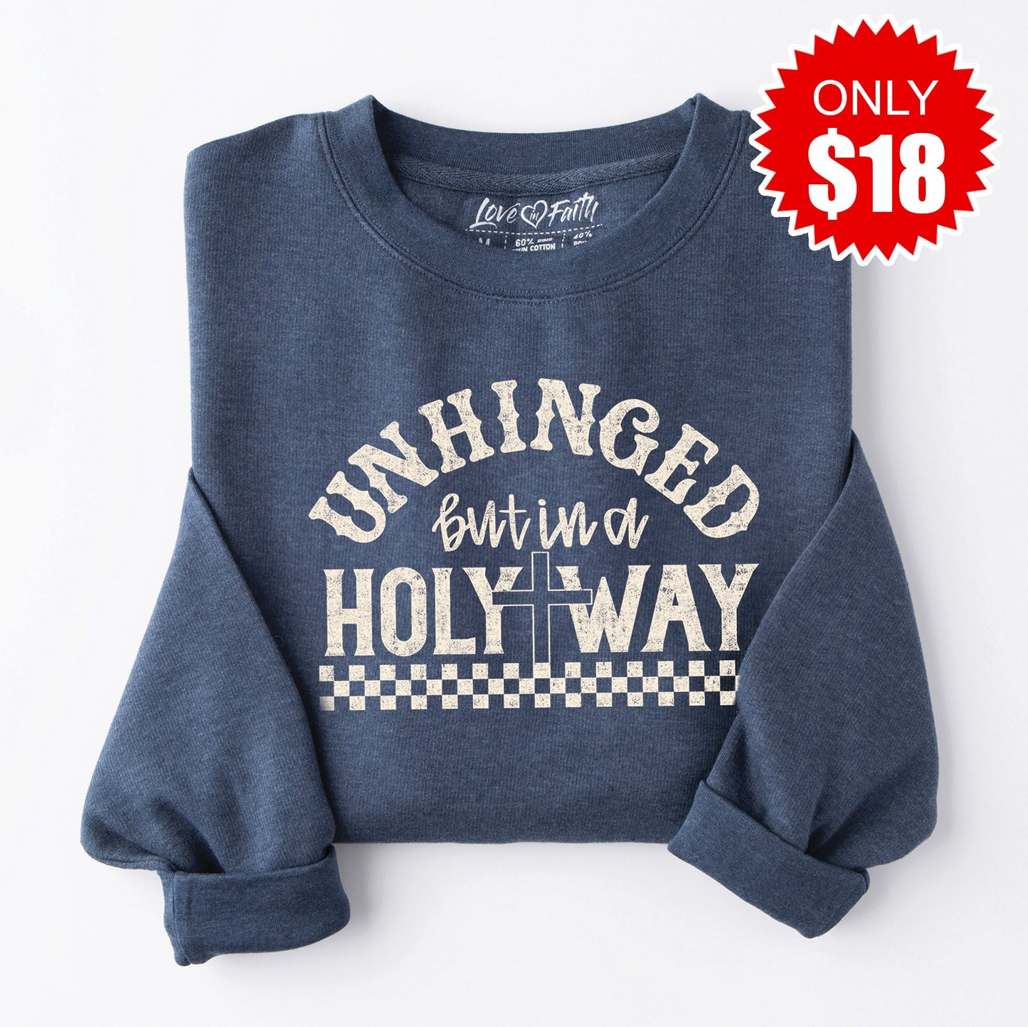Unhinged Sweatshirt - Heather Navy - 18