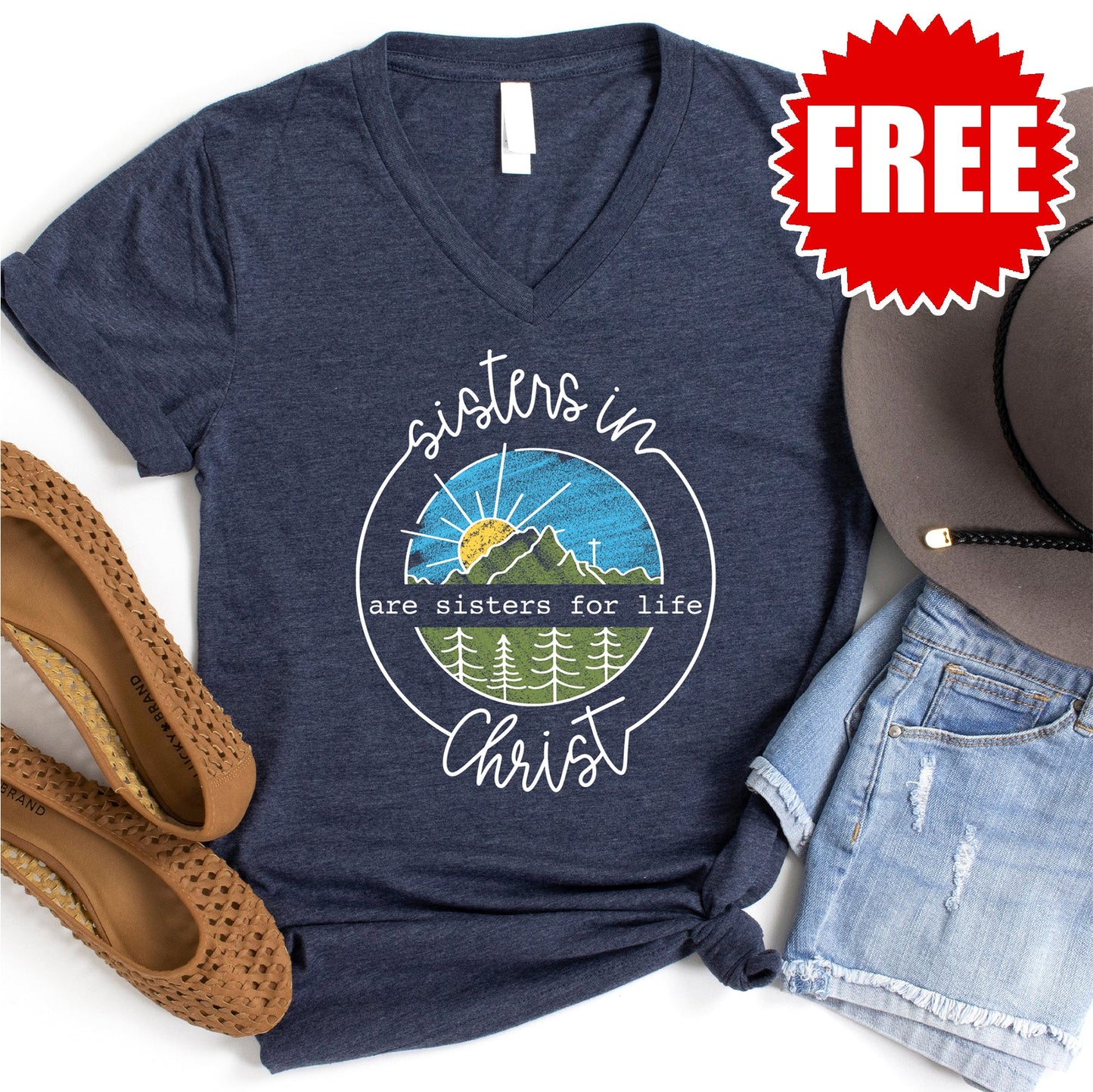 Sisters in Christ Tee - 0