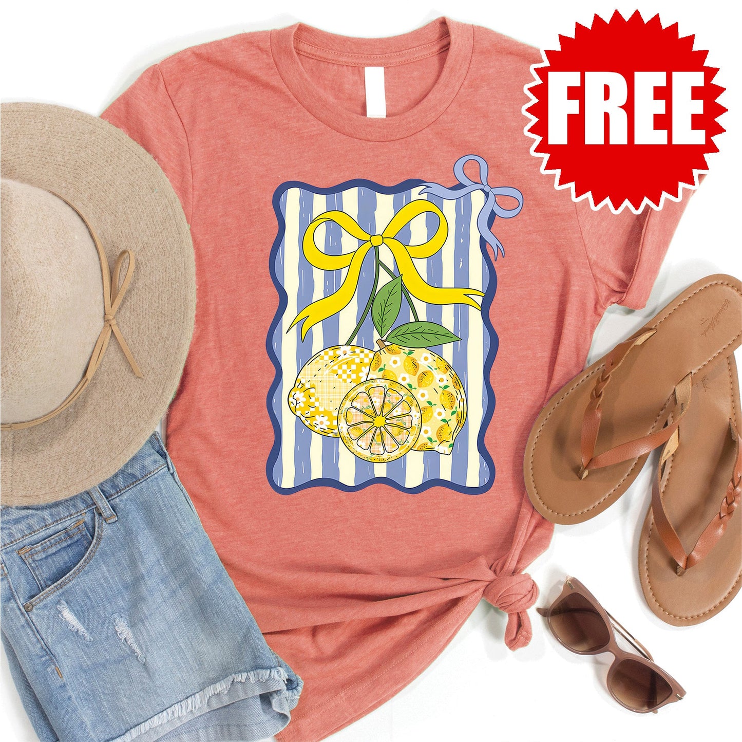 Lemon Tee - Heather Papaya - 0