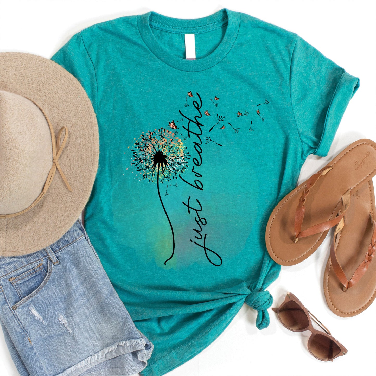 Just Breathe Tee Style001