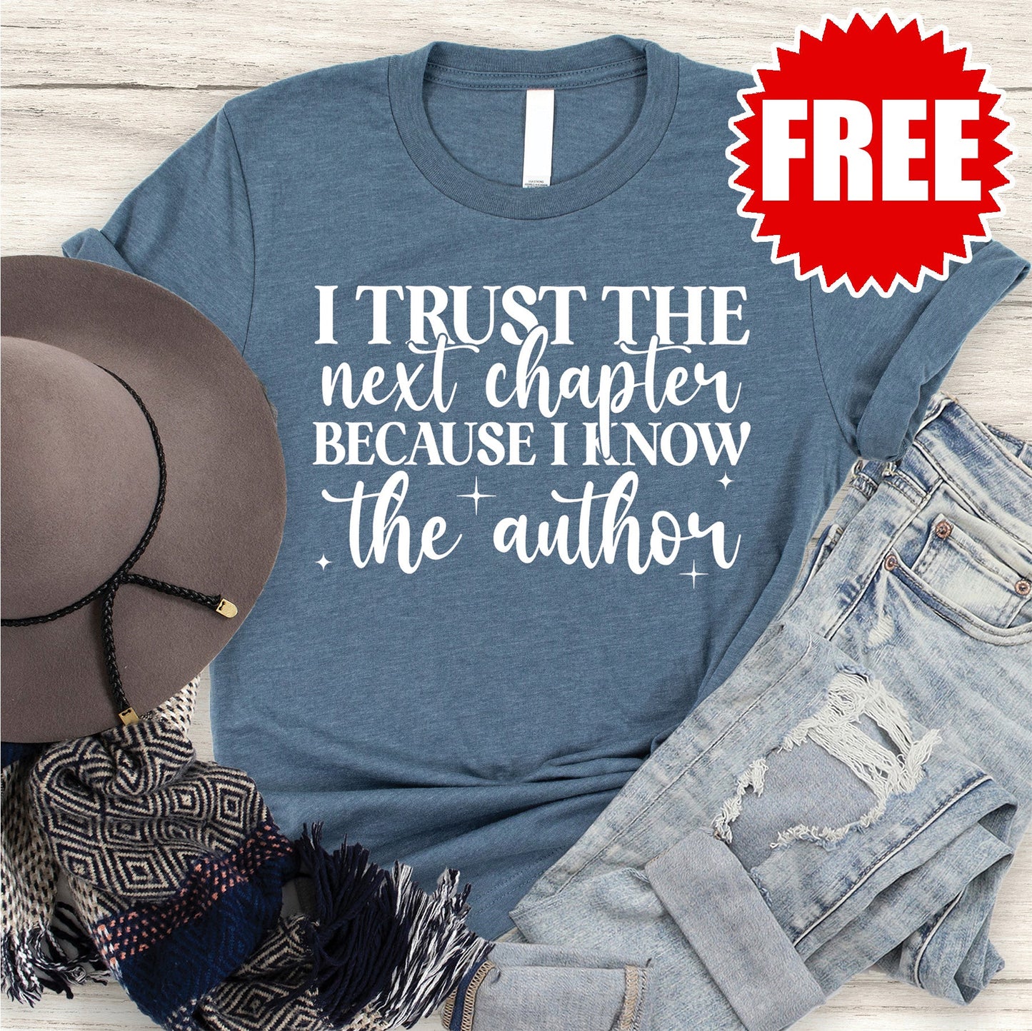 Next Chapter Tee - Heather Slate - 0