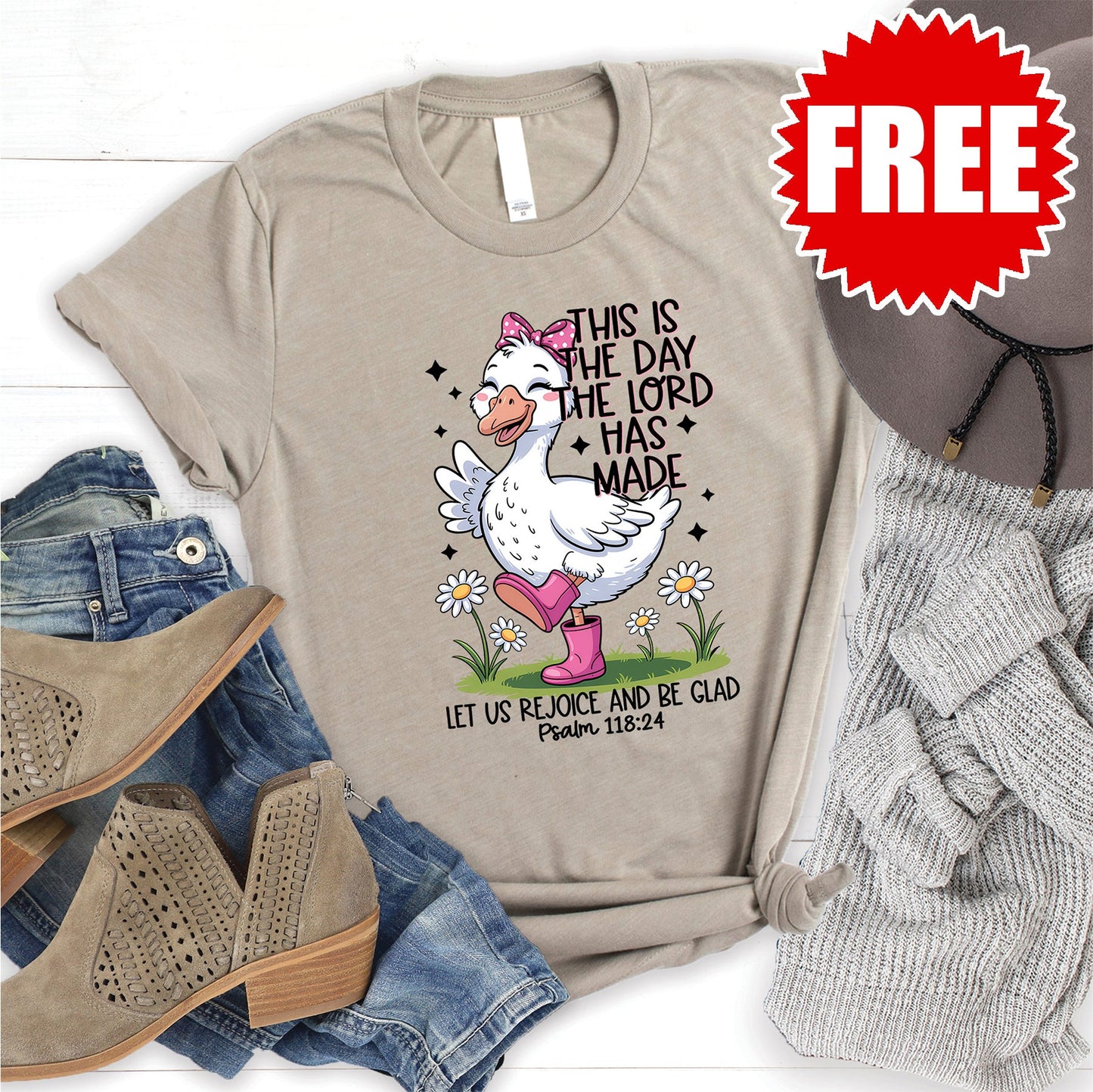 This is the Day the Lord has Made Goose Tee - Heather Stone - 0