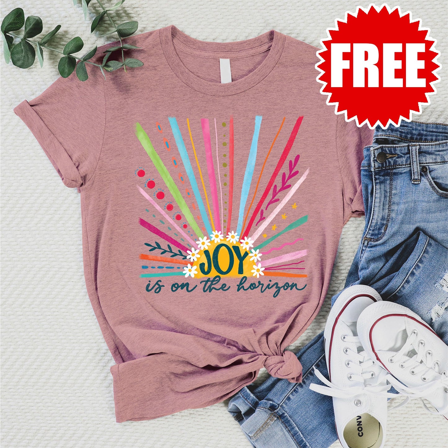 Joy Is On The Horizon Tee - Heather Zephyr - 0