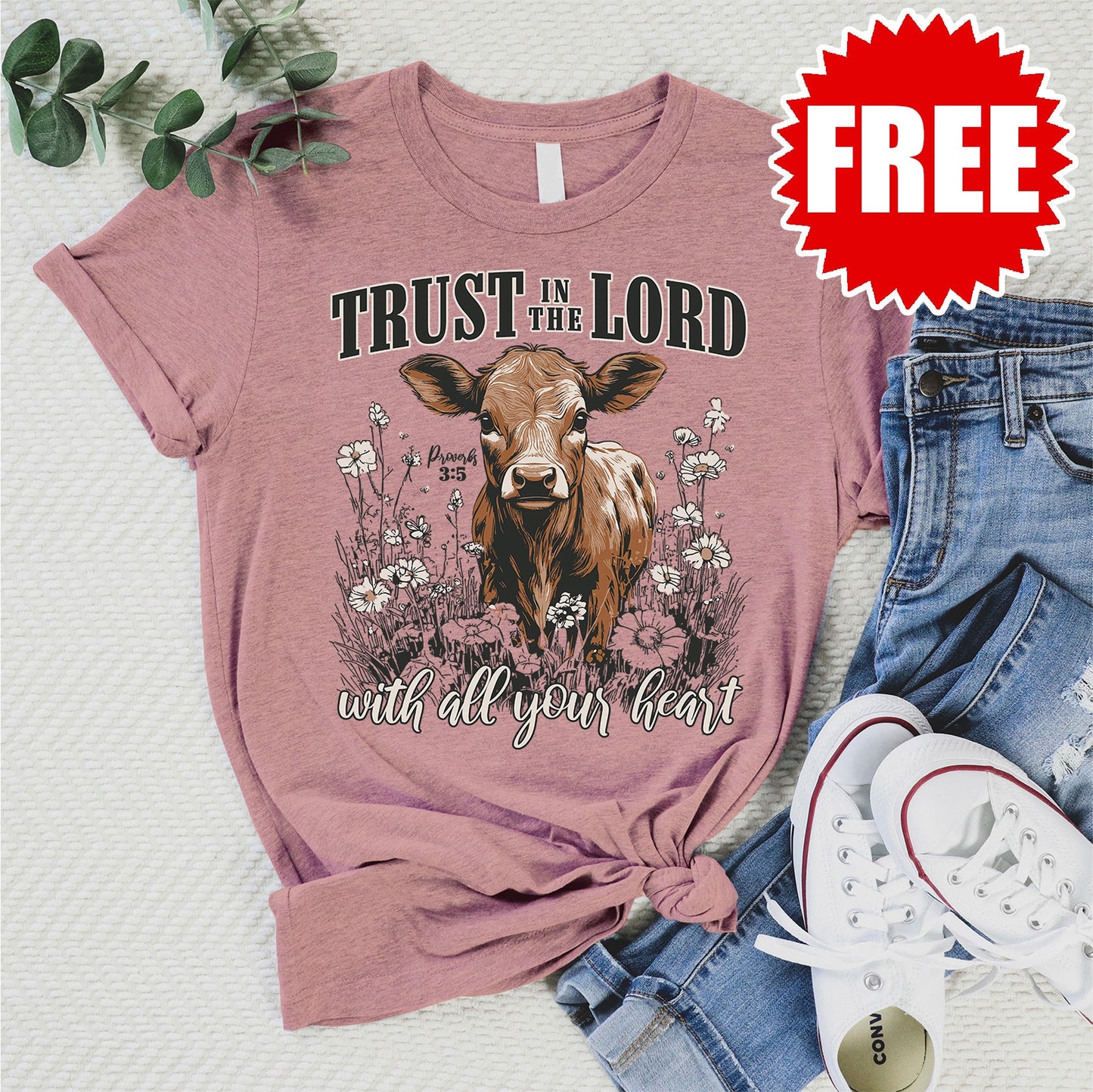 Trust Calf Tee - Heather Zephyr - 0