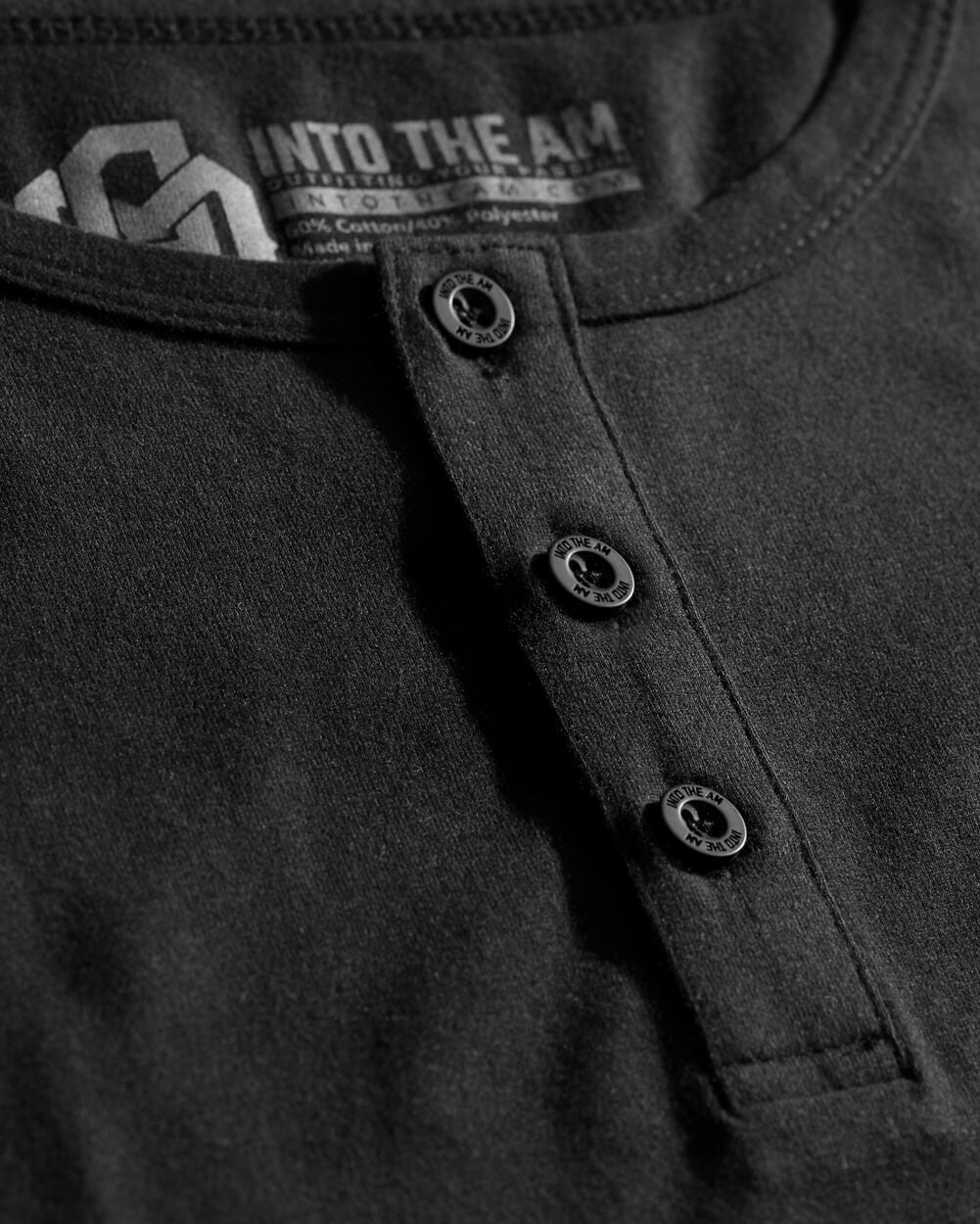 Long Sleeve Henley Tee - Non-Branded