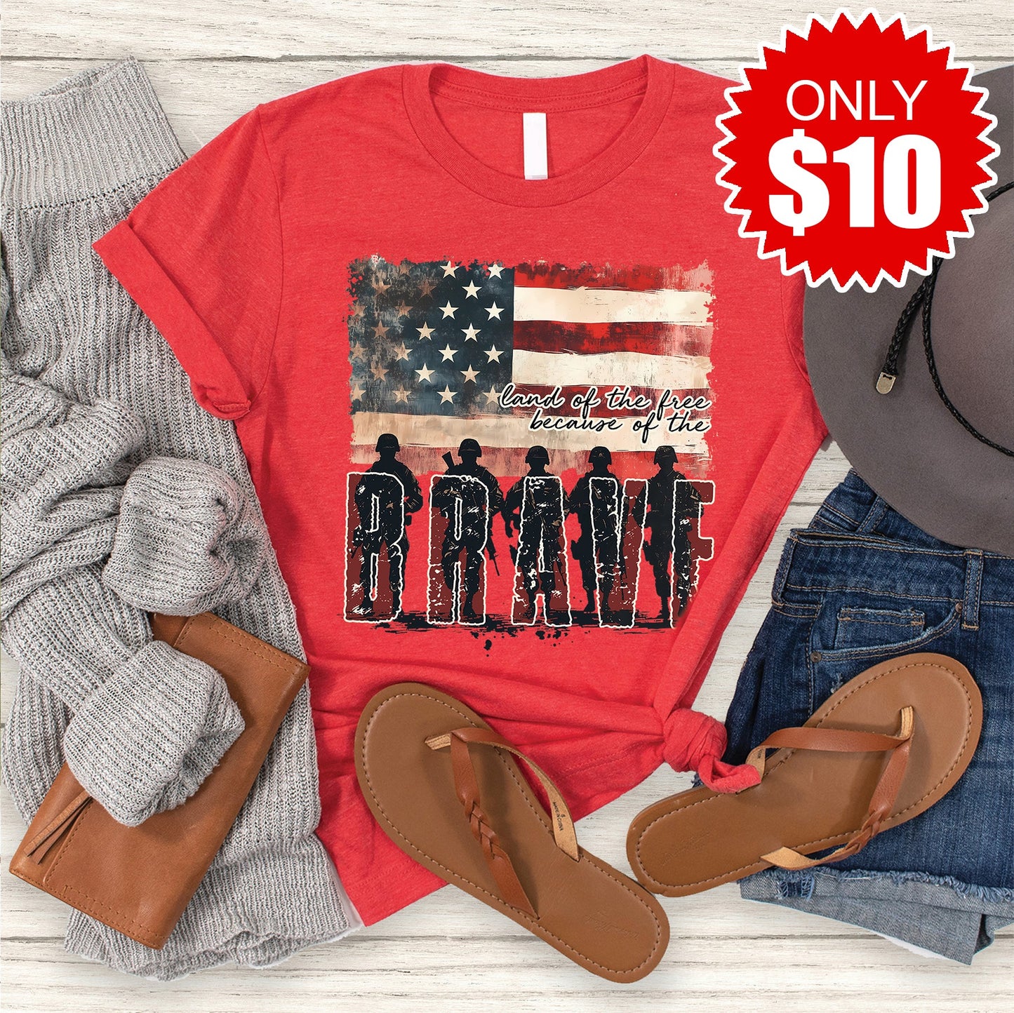 Land Of The Free Tee - 10