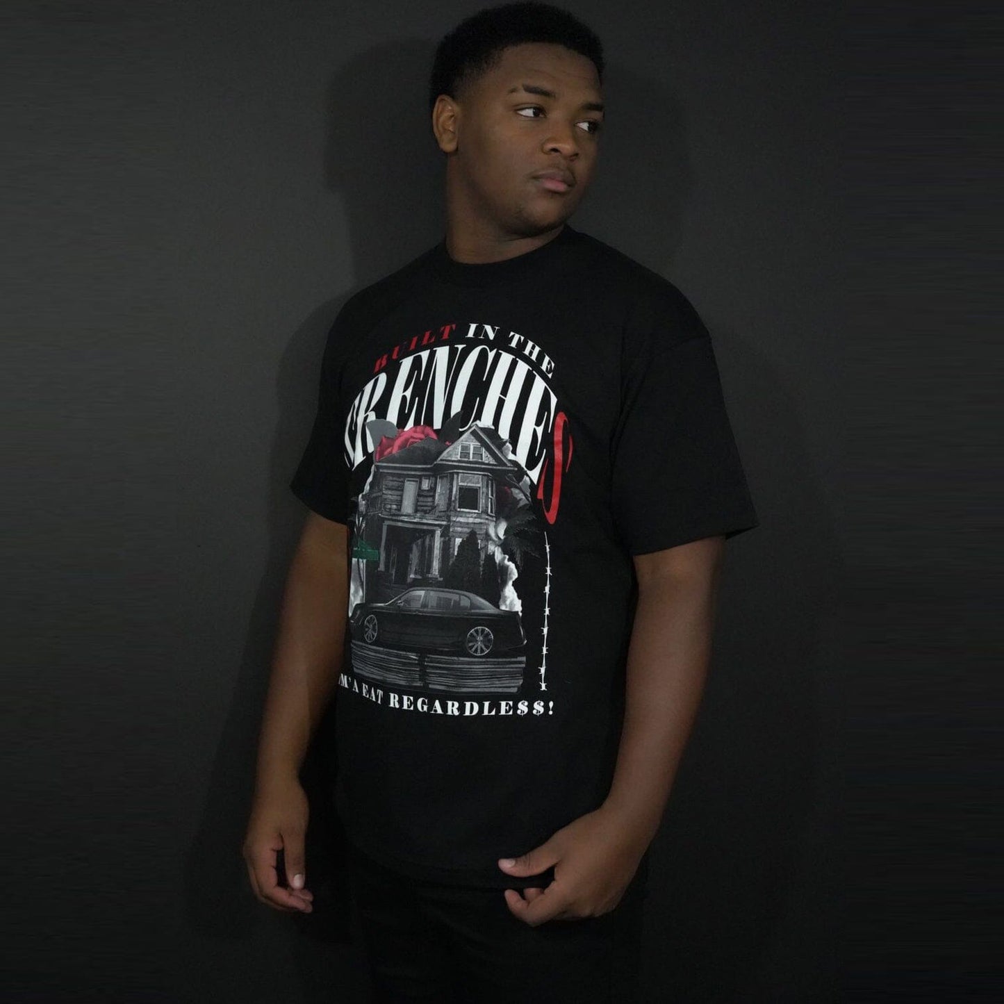 Built In The Trenches - Black T-Shirt
