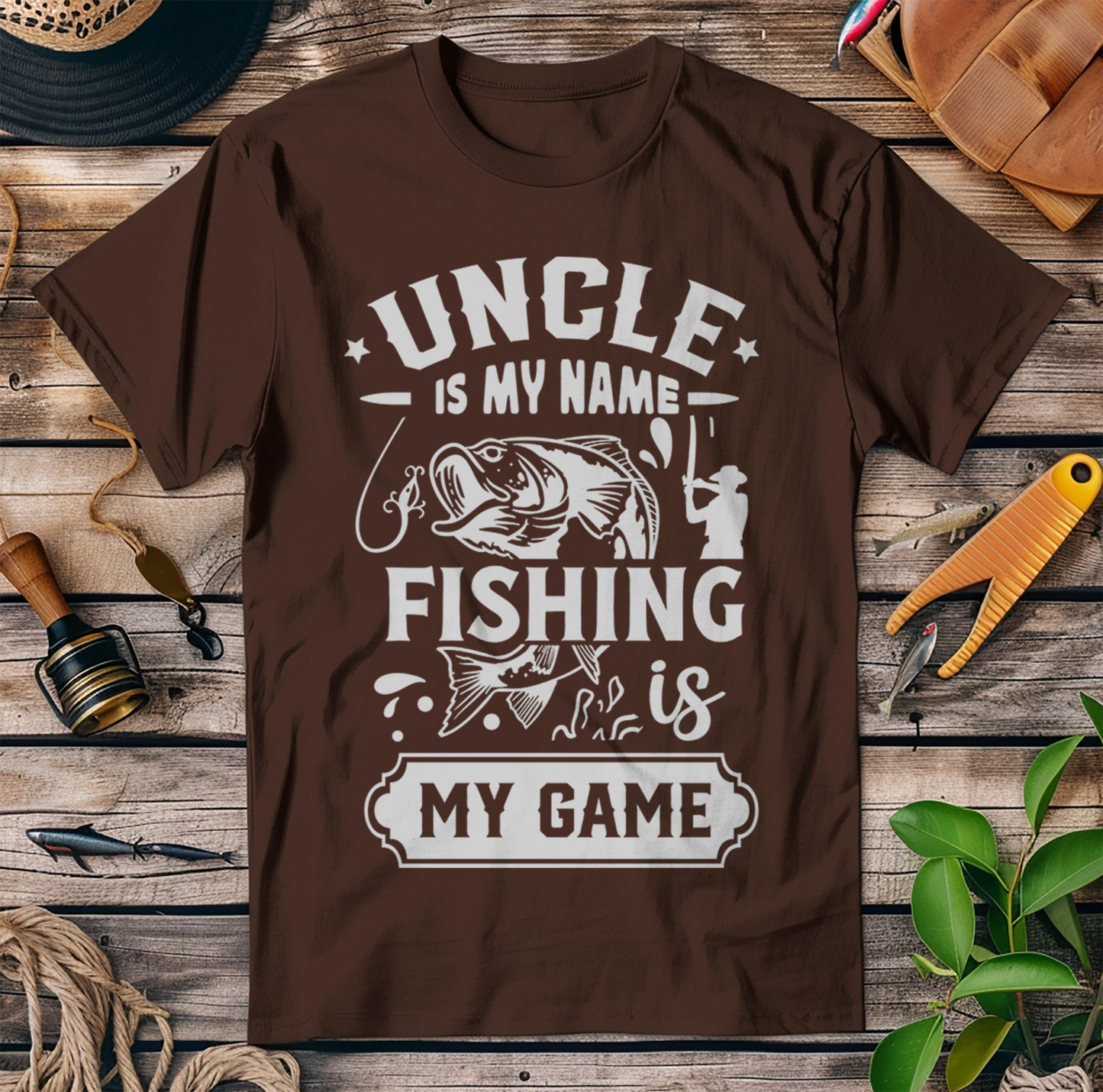 Is My Name Uncle? Fishing My Game T-Shirt