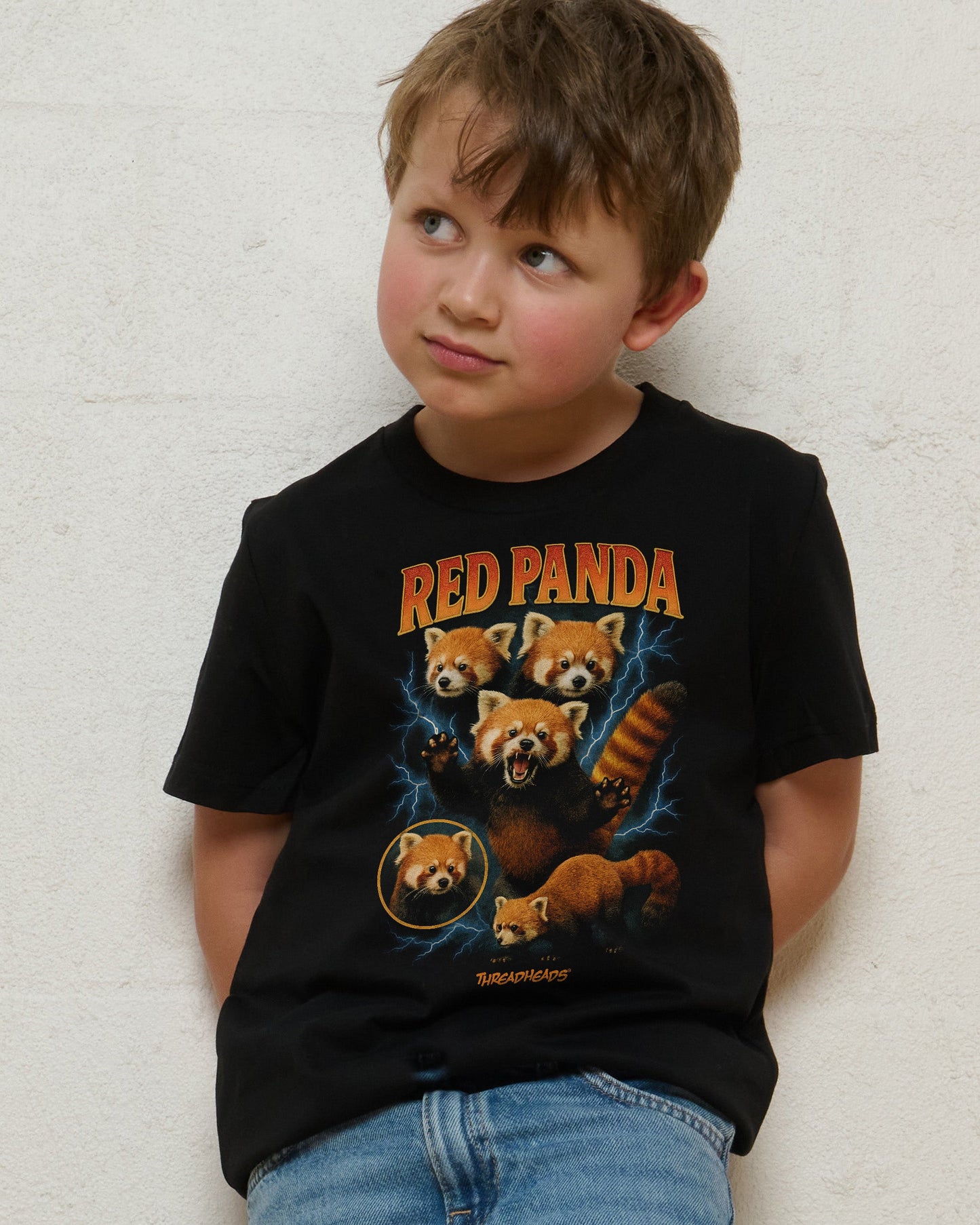Red Panda Collage Kids T-Shirt