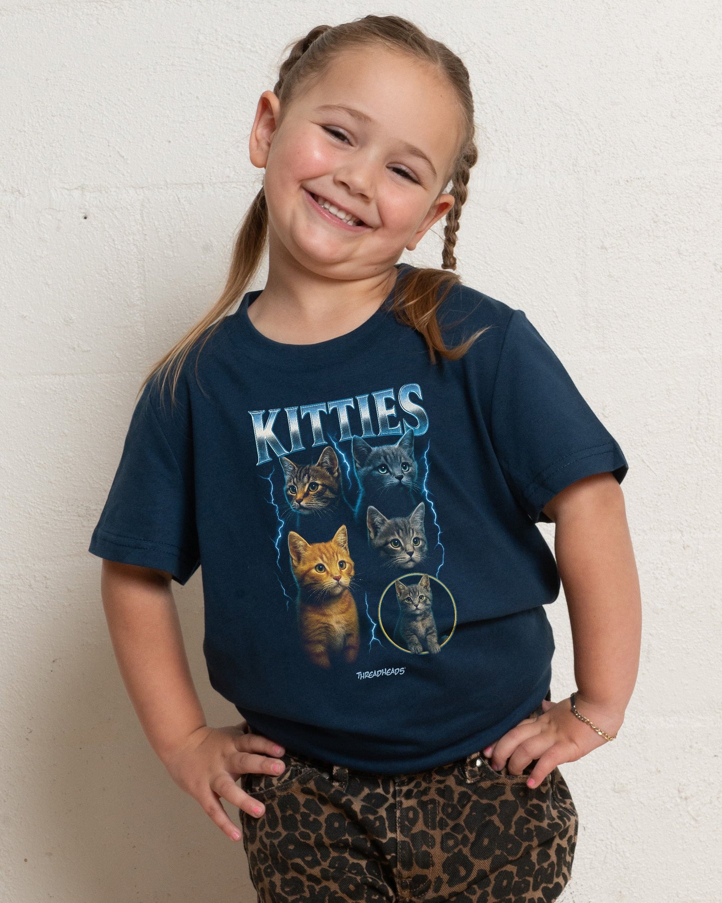 Kitties Collage Kids T-Shirt