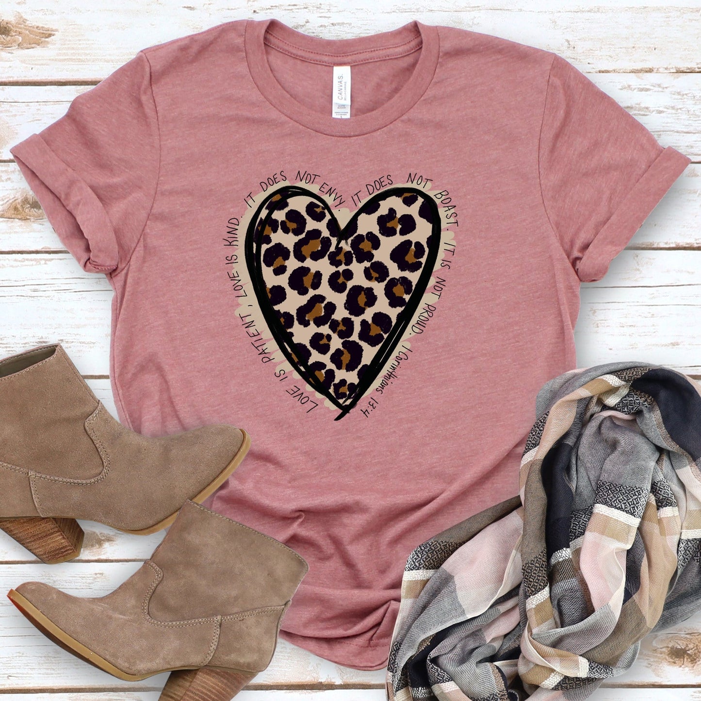 Love Leopard Tee Style001
