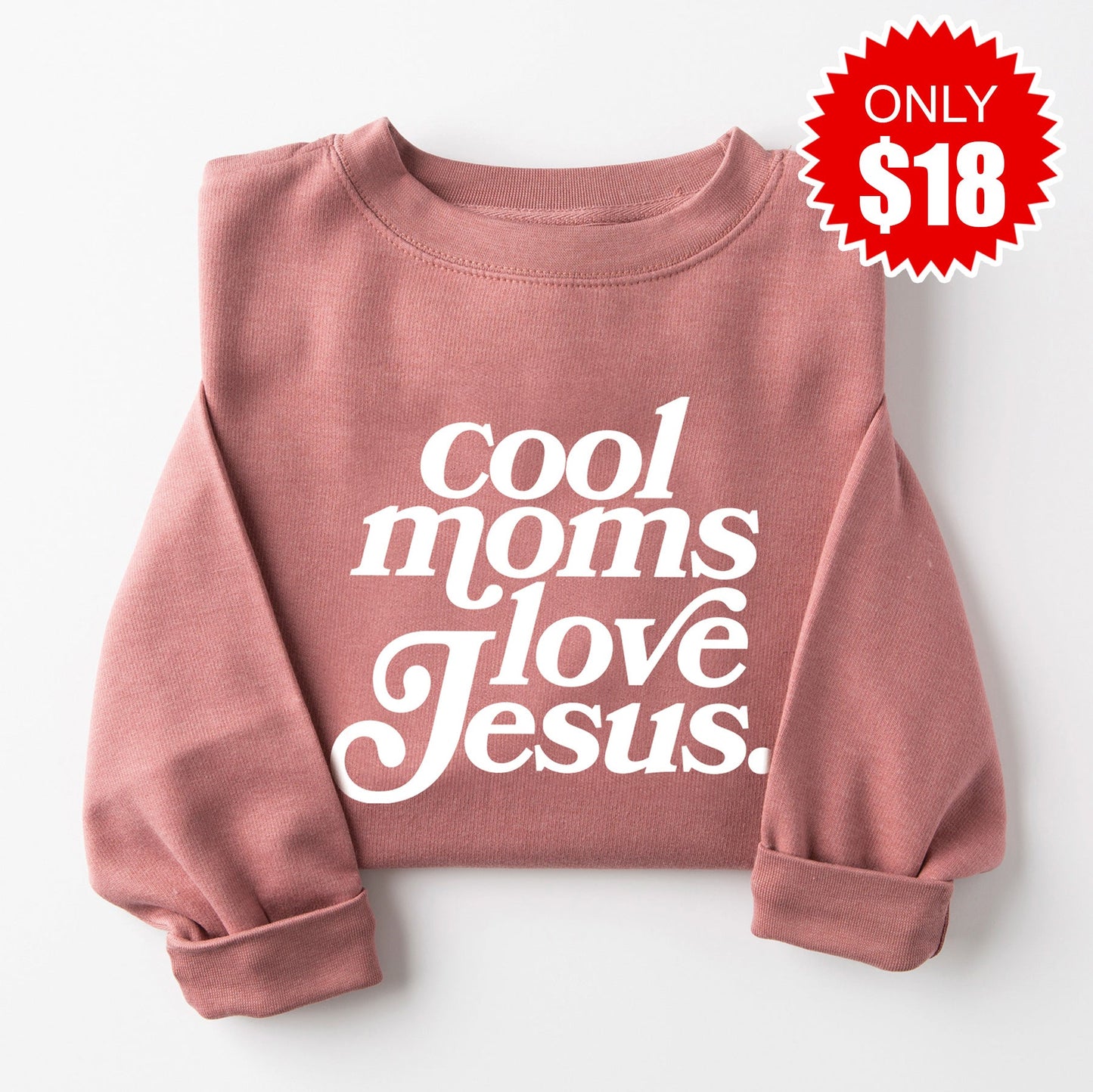 Cool Moms Crewneck Sweatshirt - Heather Mauve