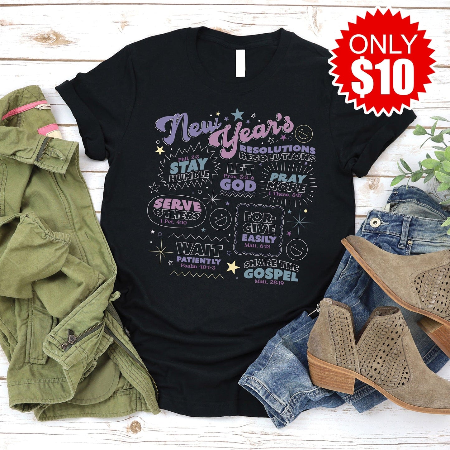 New Year's Resolutions Tee - 10