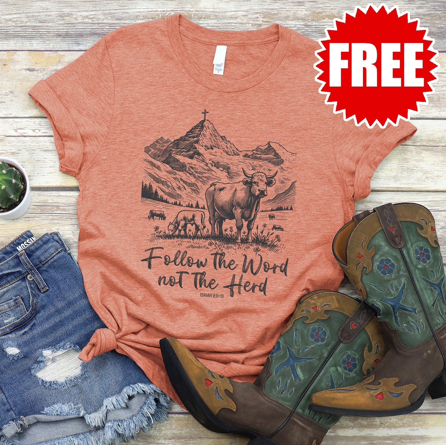 Follow The Word Not The Herd Tee - 0