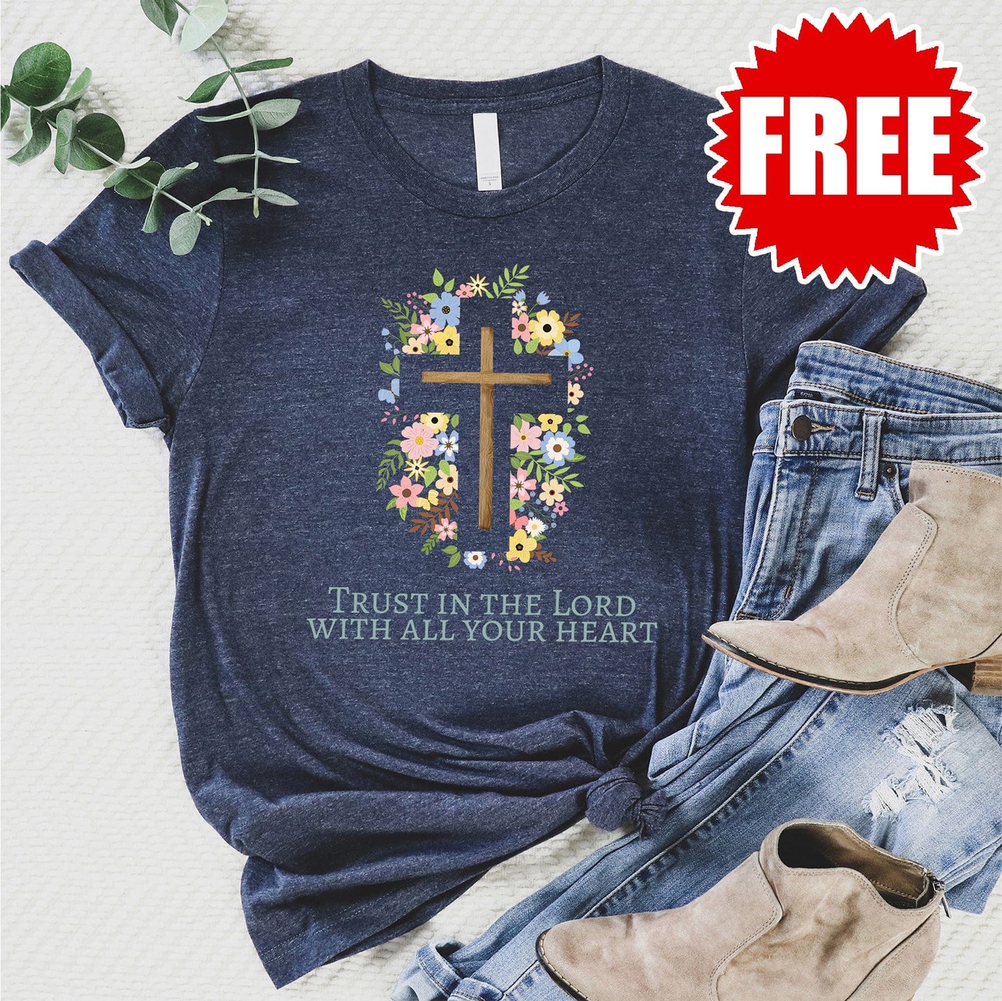 Trust in the Lord Cross Tee - 0