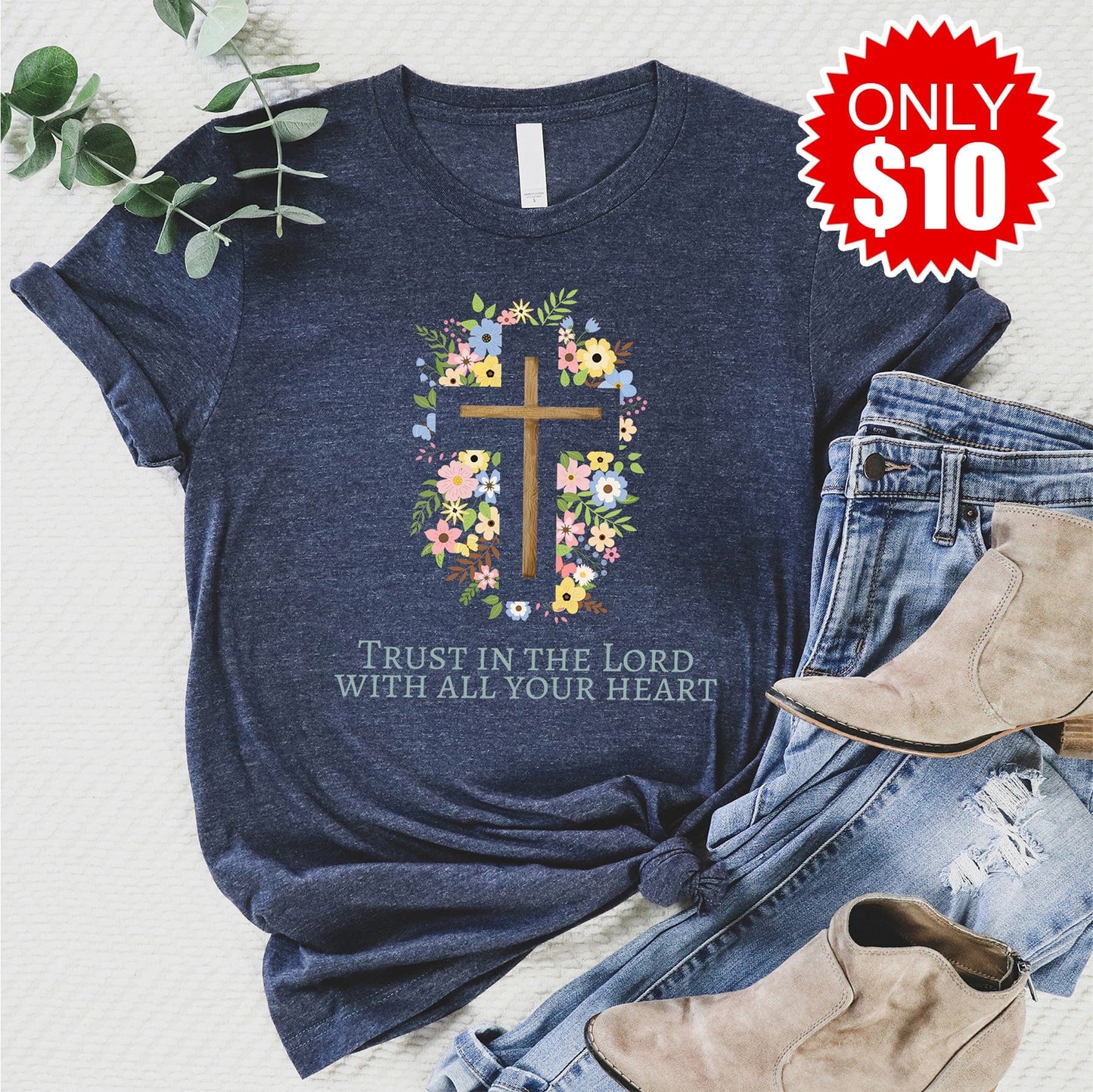 Trust in the Lord Cross Tee - 10