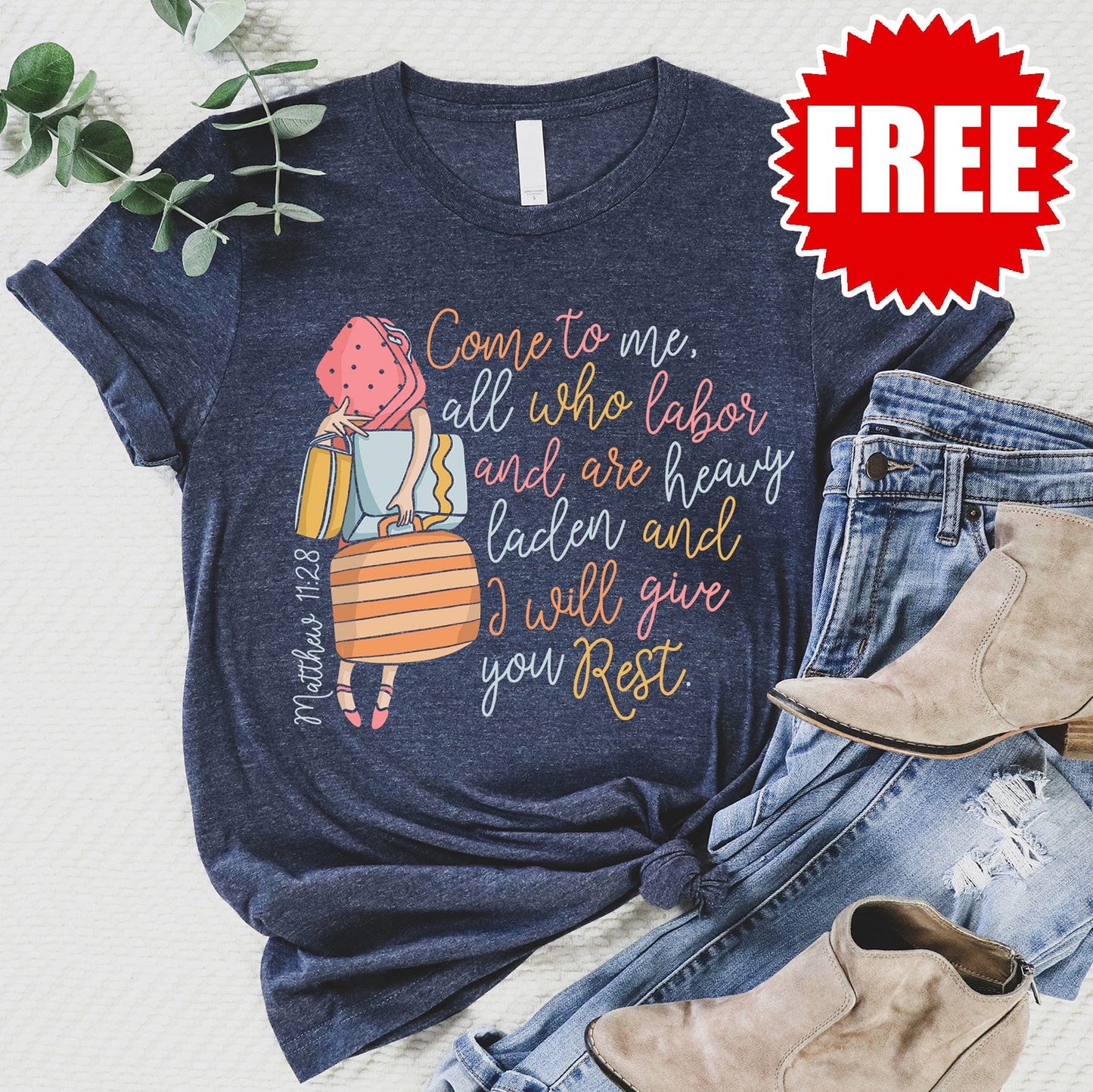 I Will Give You Rest Tee - 0