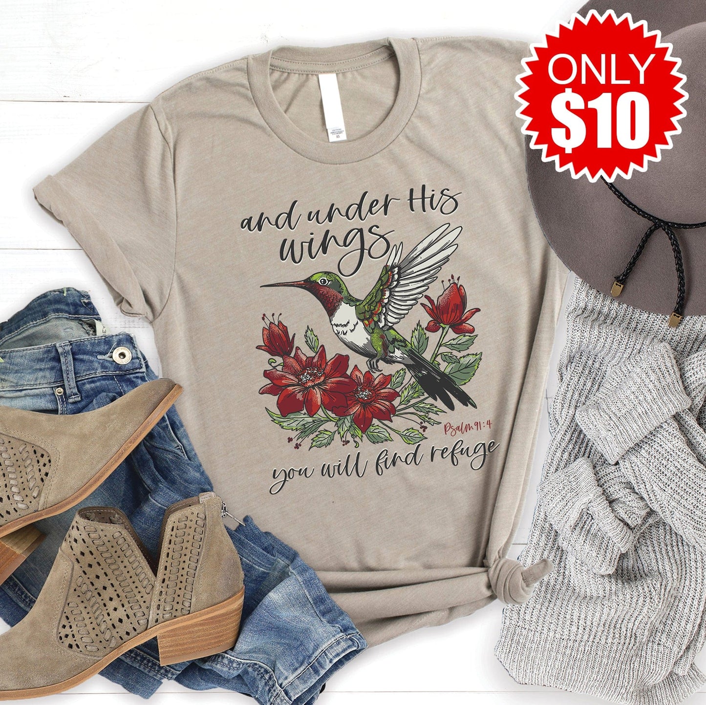 Under His Wings Tee - 10