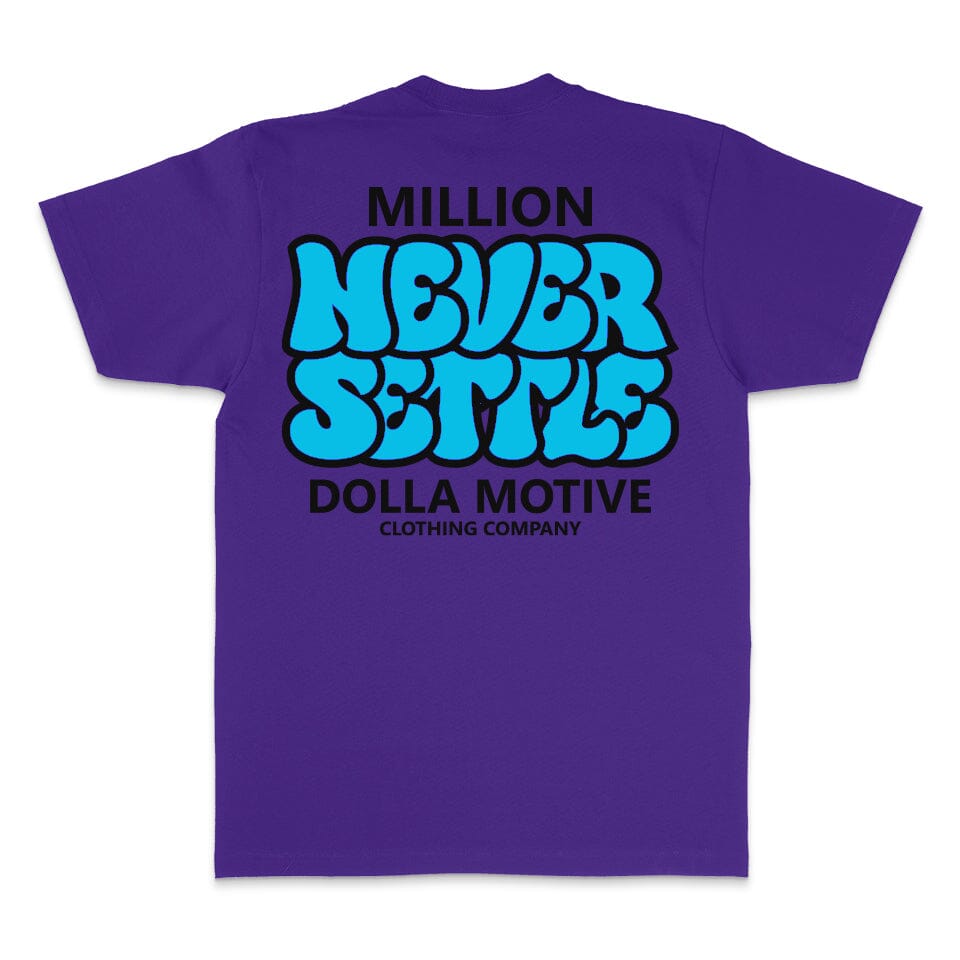 Never Settle - Purple T-Shirt