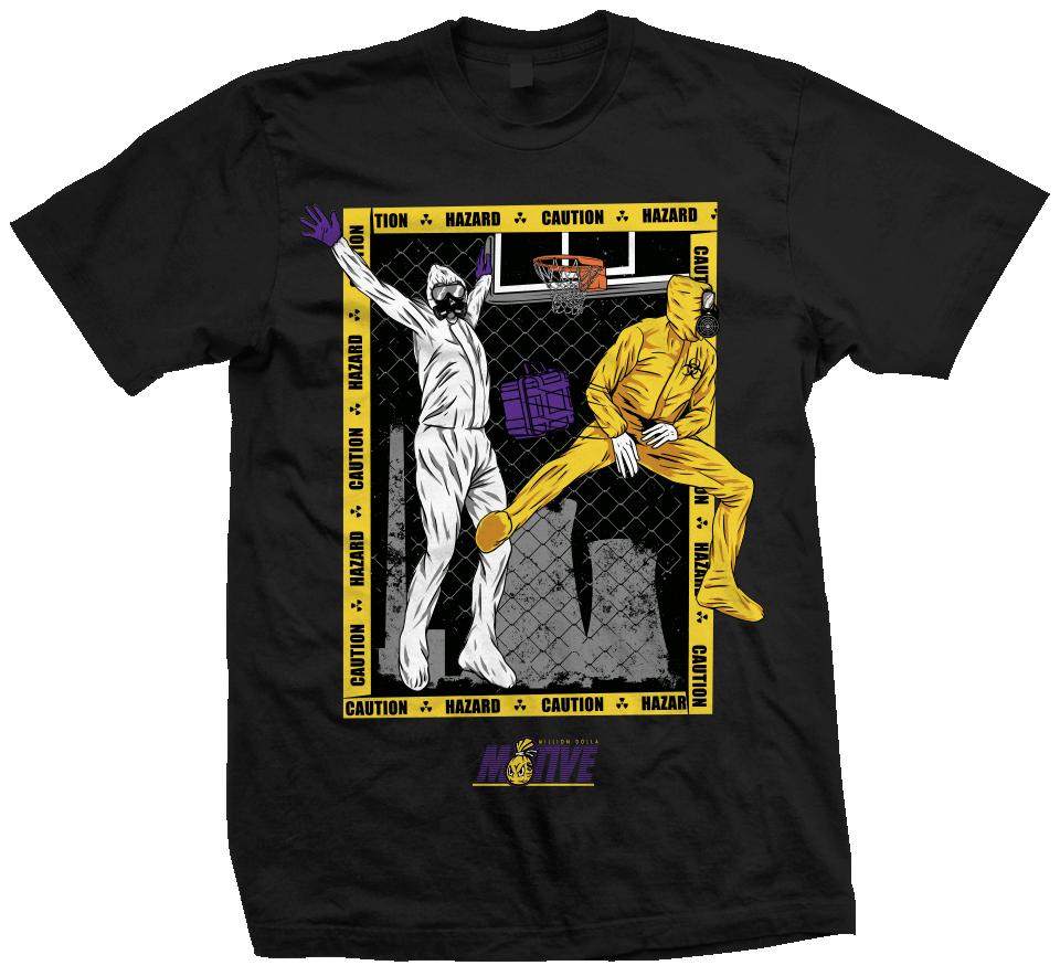 Hazmat No Look Pass- Black T-Shirt
