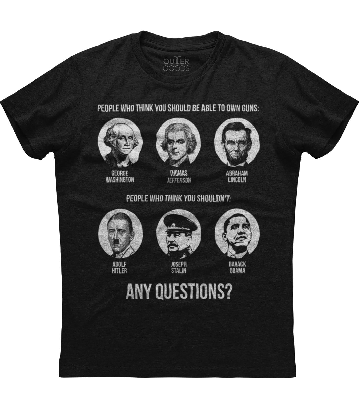 People Who Think You Should VS Shouldn't Own Guns T-Shirt (O)
