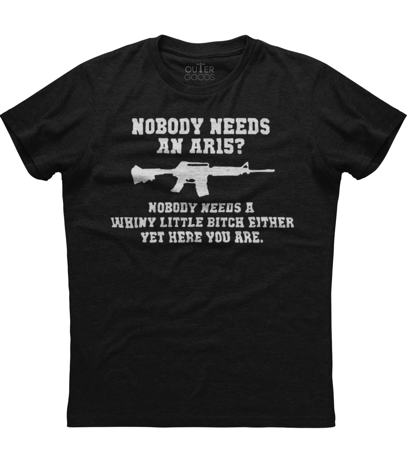 Nobody Needs An AR15 Rifle T-Shirt (O)