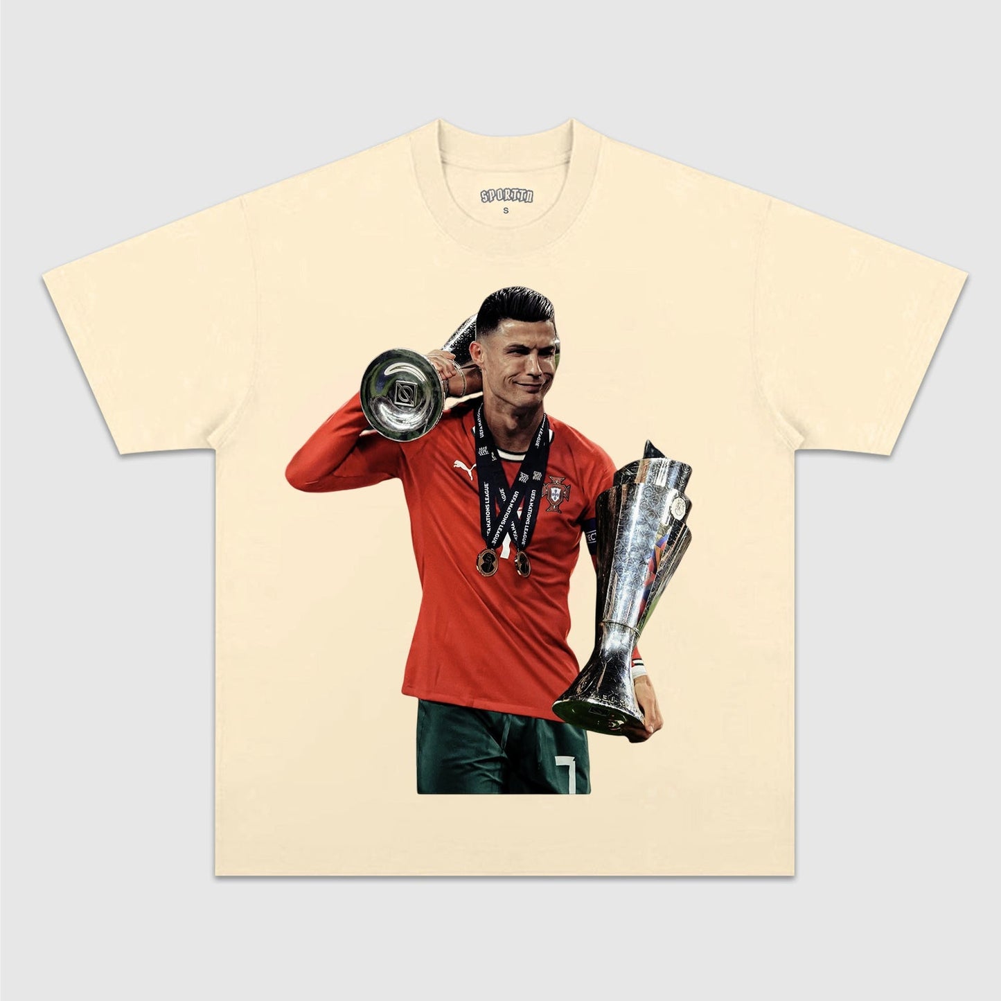 PORTUGAL NATIONAL FOOTBALL TEAM TEE 6.9 Style004