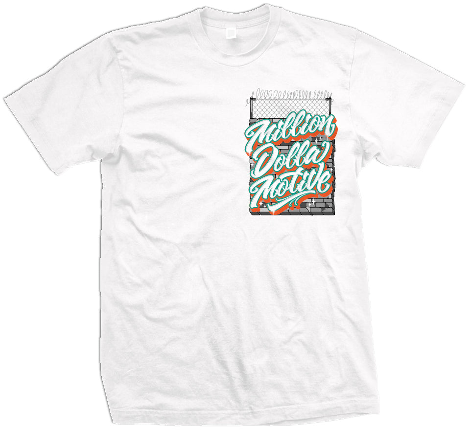 Prison Wall by Eksen One - White T-Shirt