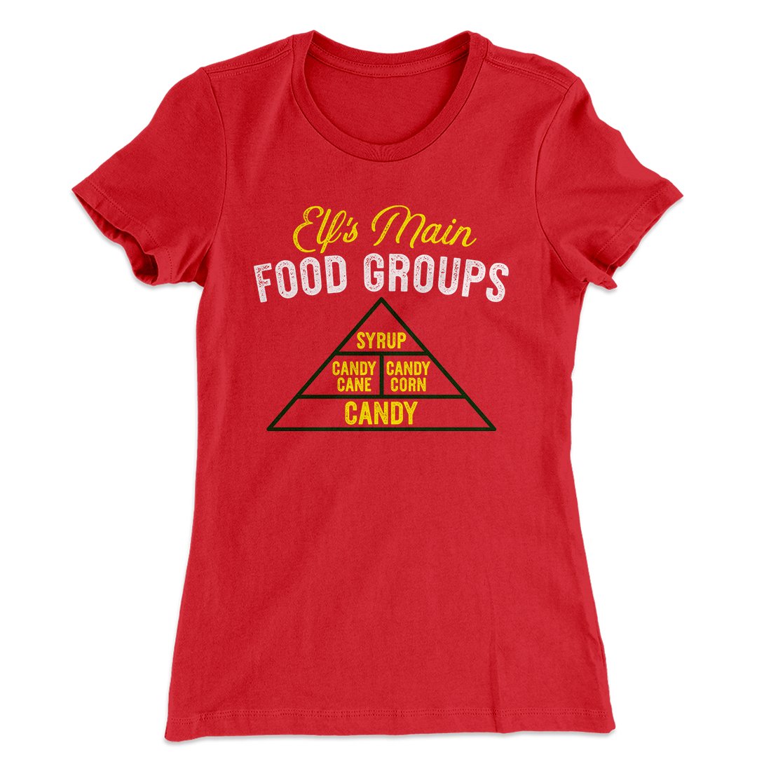 Elf Food Groups Women's T-Shirt