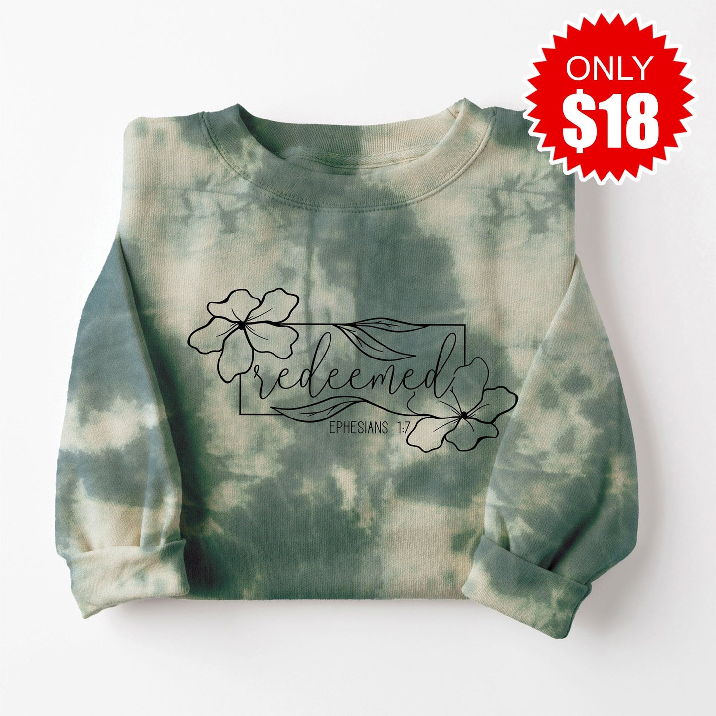 Redeemed Sweatshirt - Sapphirine Tie Dye - 18