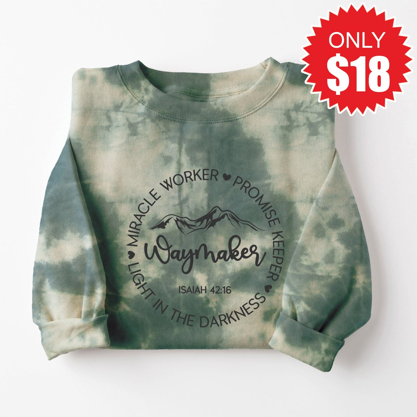 Miracle Worker Sweatshirt - Sapphirine Tie Dye - 18
