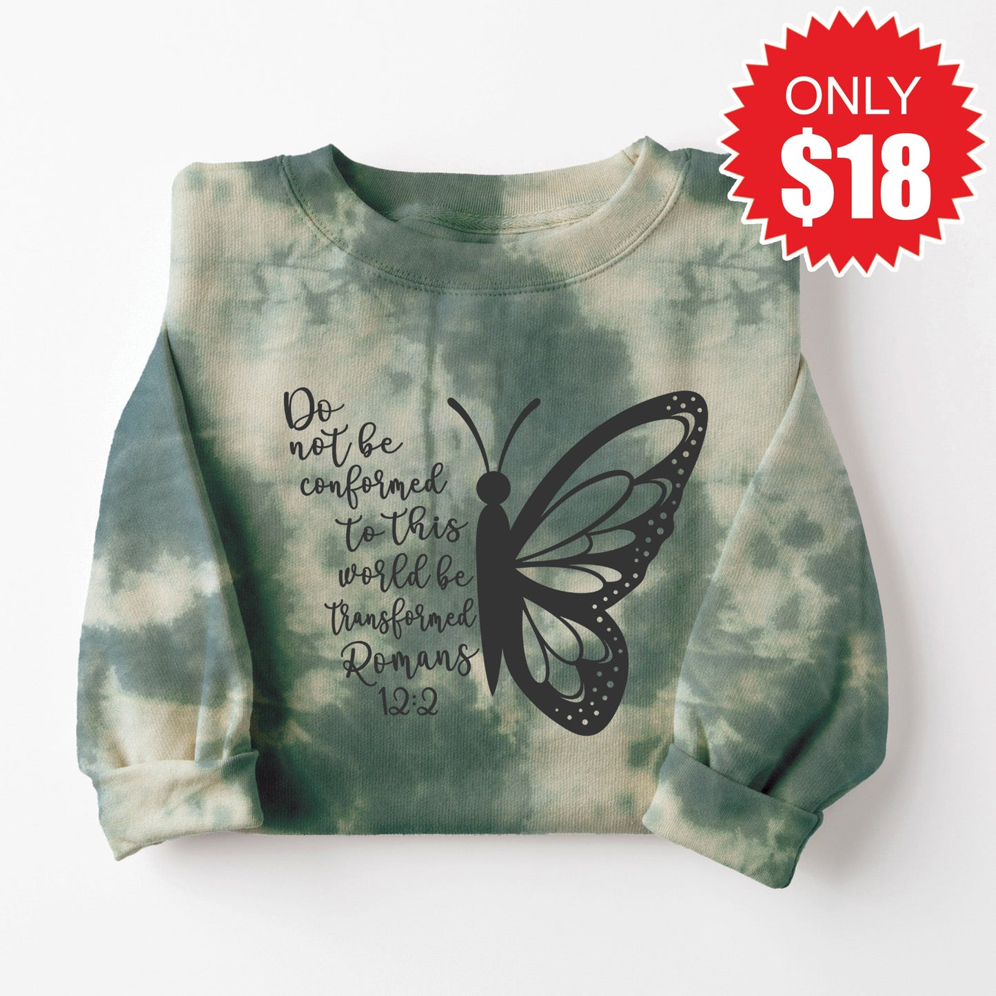 Do Not Be Conformed Sweatshirt - Sapphirine Tie Dye - 18