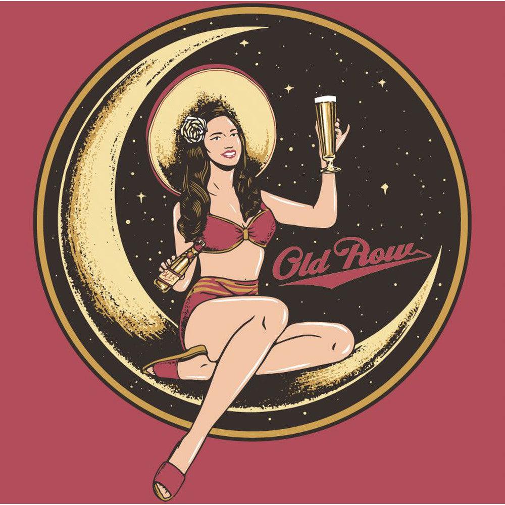 Beer Girl Moon Pocket Tee
