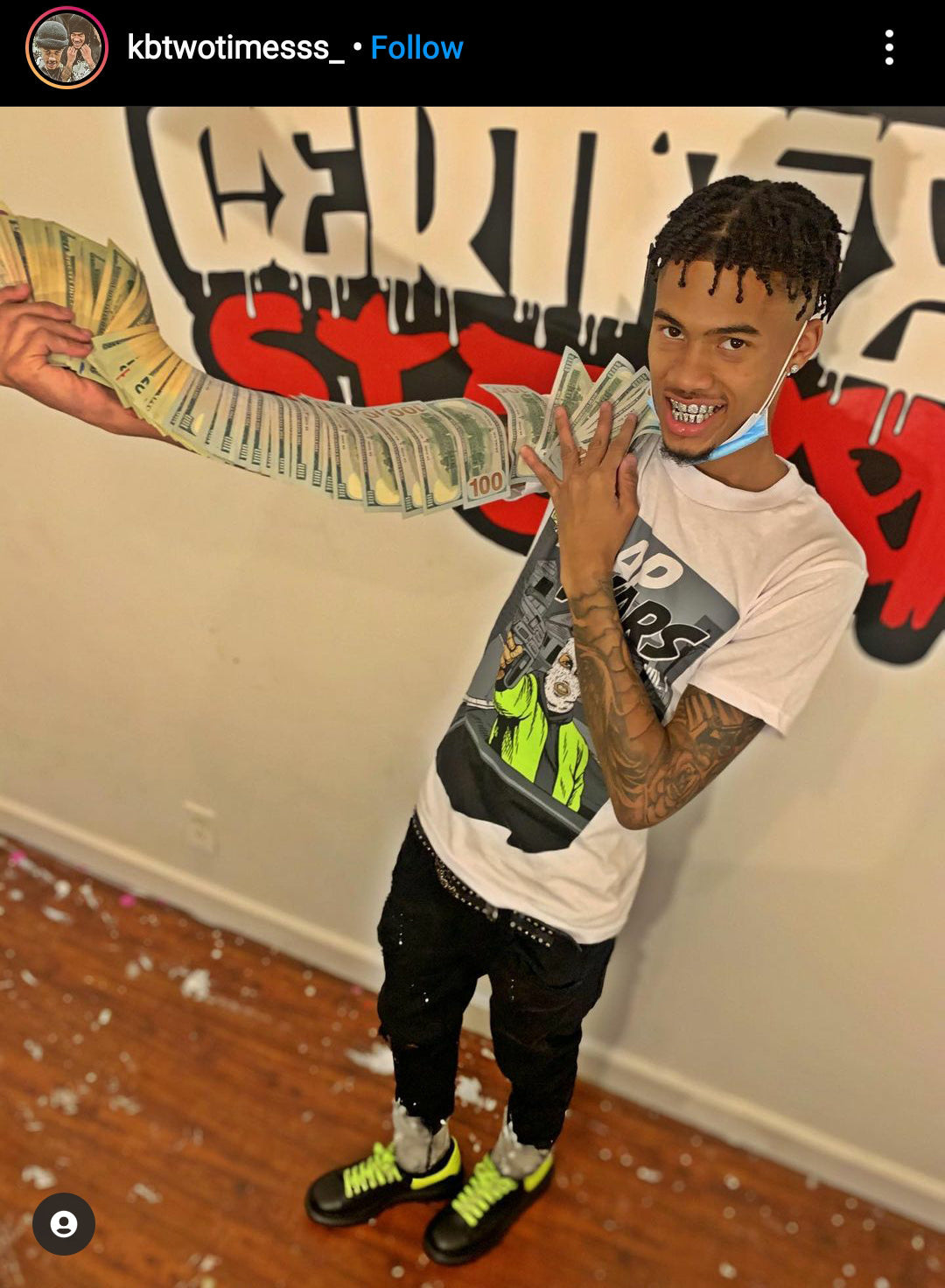 Trap Wars Vol. 1 - Volt on White T-Shirt