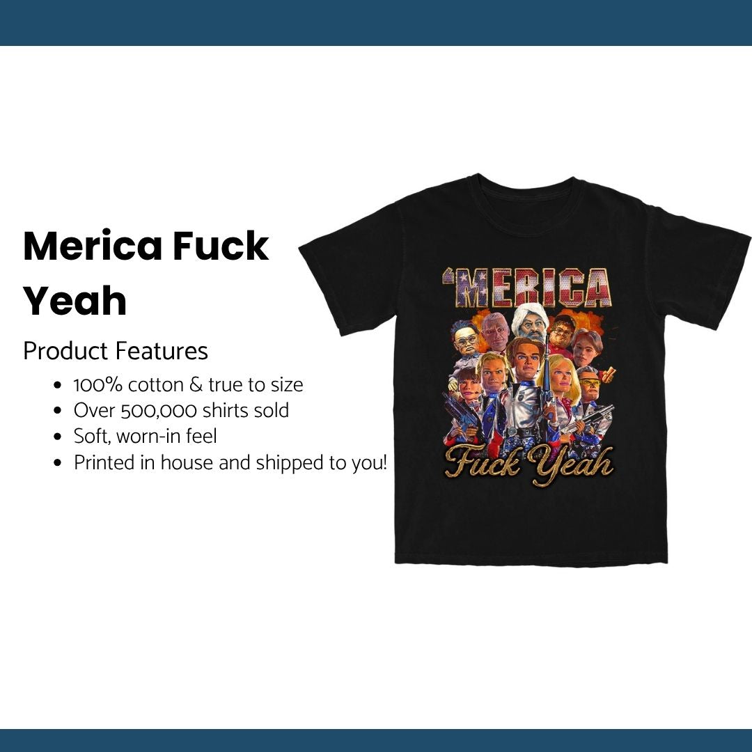 Merica Fuck Yeah T Shirt