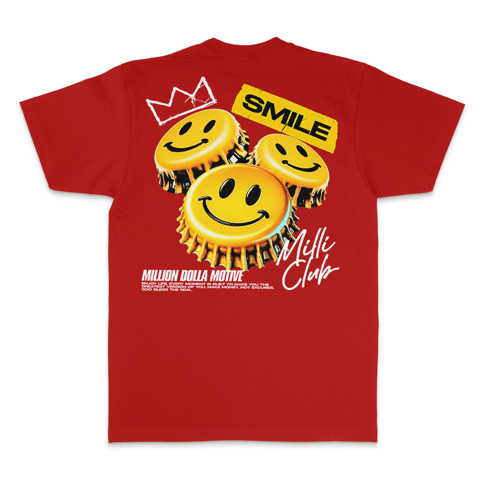 Smile Milli Club - Red T-Shirt