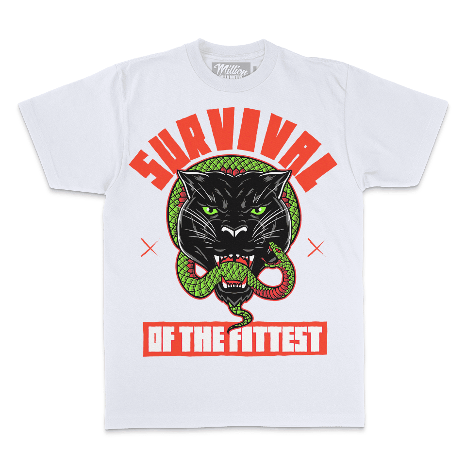 Survival of the Fittest - White T-Shirt